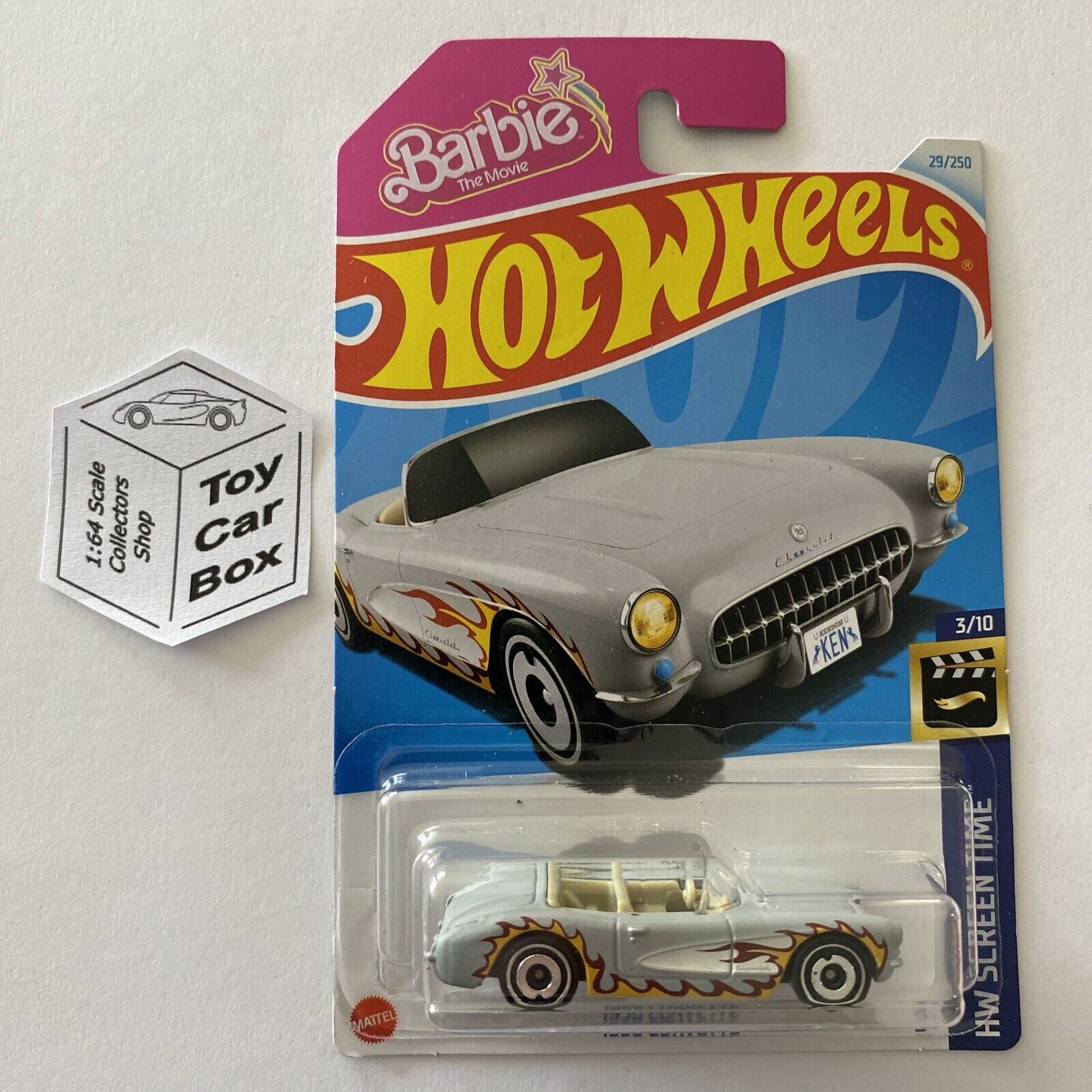 2024 HOT WHEELS 29 1956 Chevy Corvette Barbie 3 Screen Time