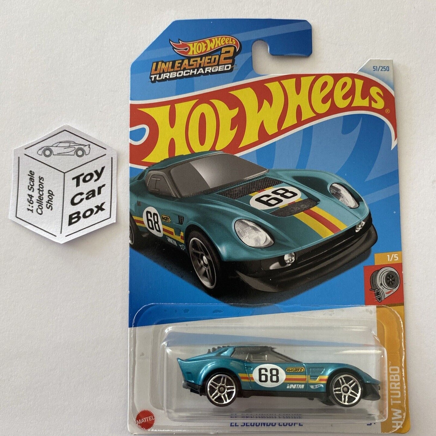 SALE - 2024 HOT WHEELS #51 - El Segundo Coupe (Green #1 HW Turbo - Long Card) Z68