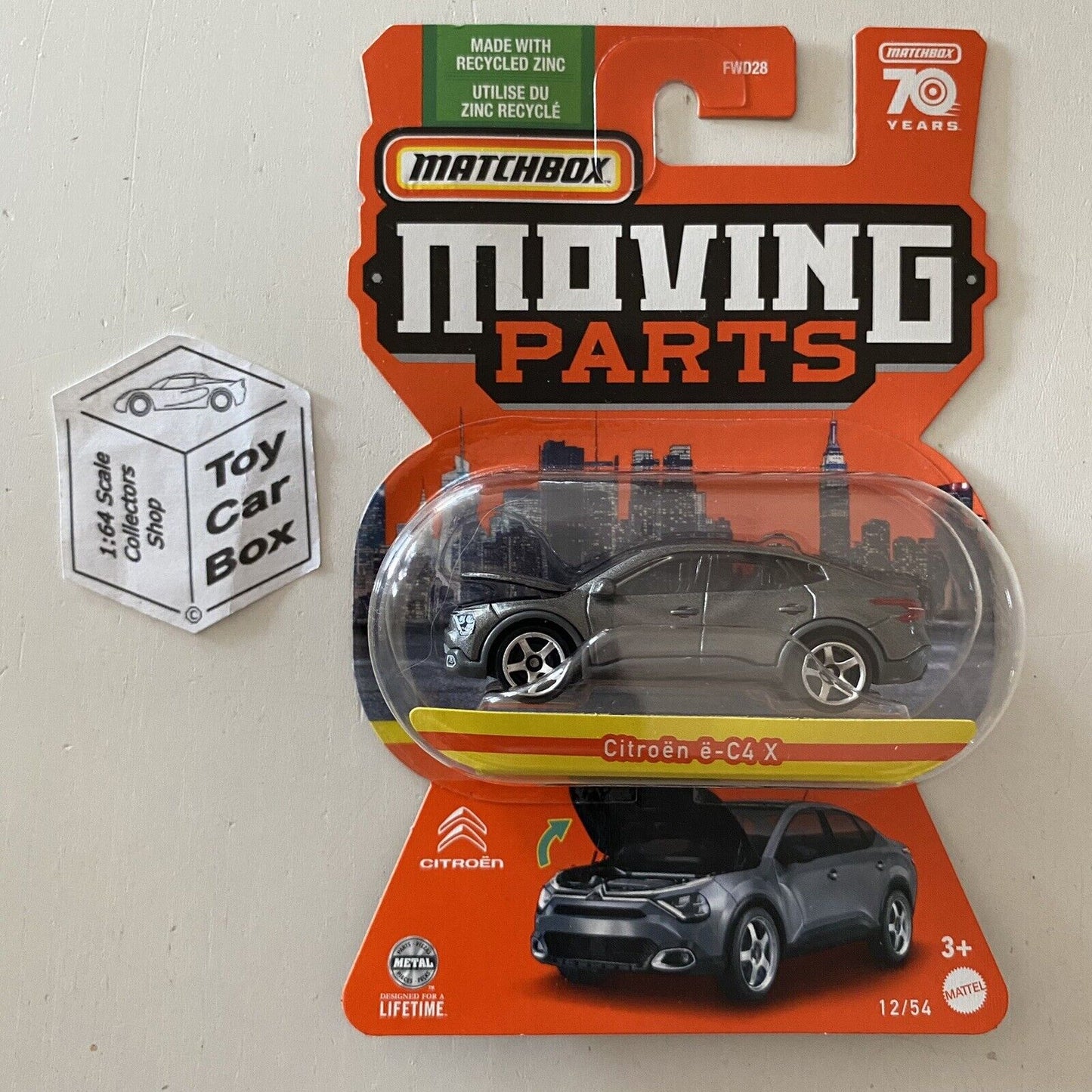2023 MATCHBOX Moving Parts #12 - 2023 Citroen e-C4 x (Grey - Opening Hood) D67