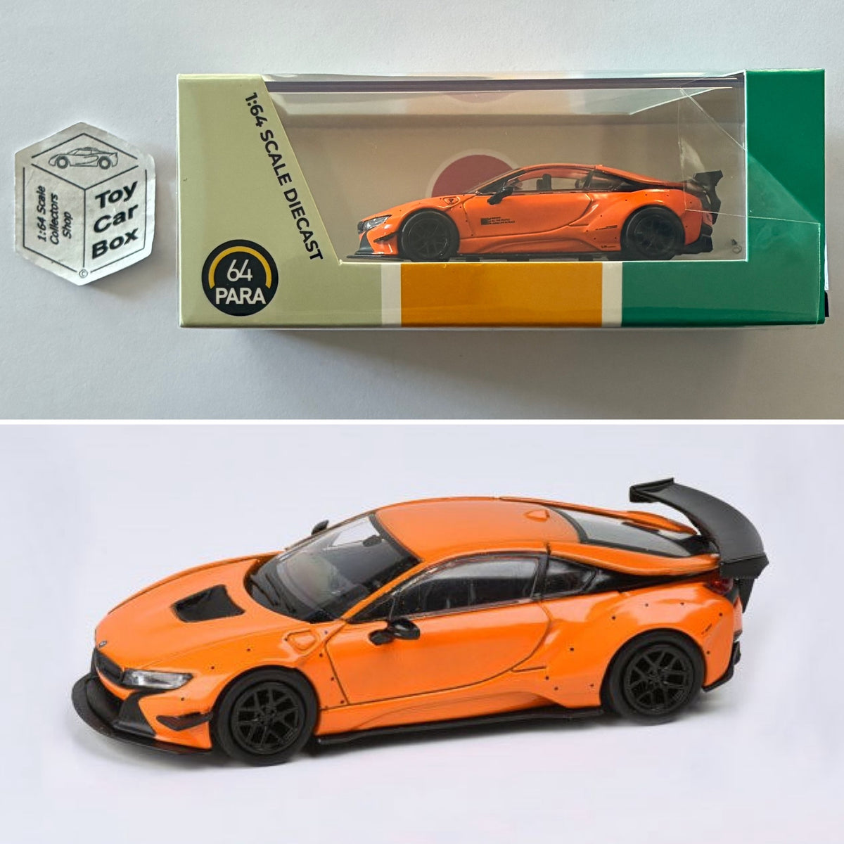 PARA64 - Liberty Walk BMW i8 Coupe (Orange - 1/64 Scale) P50g