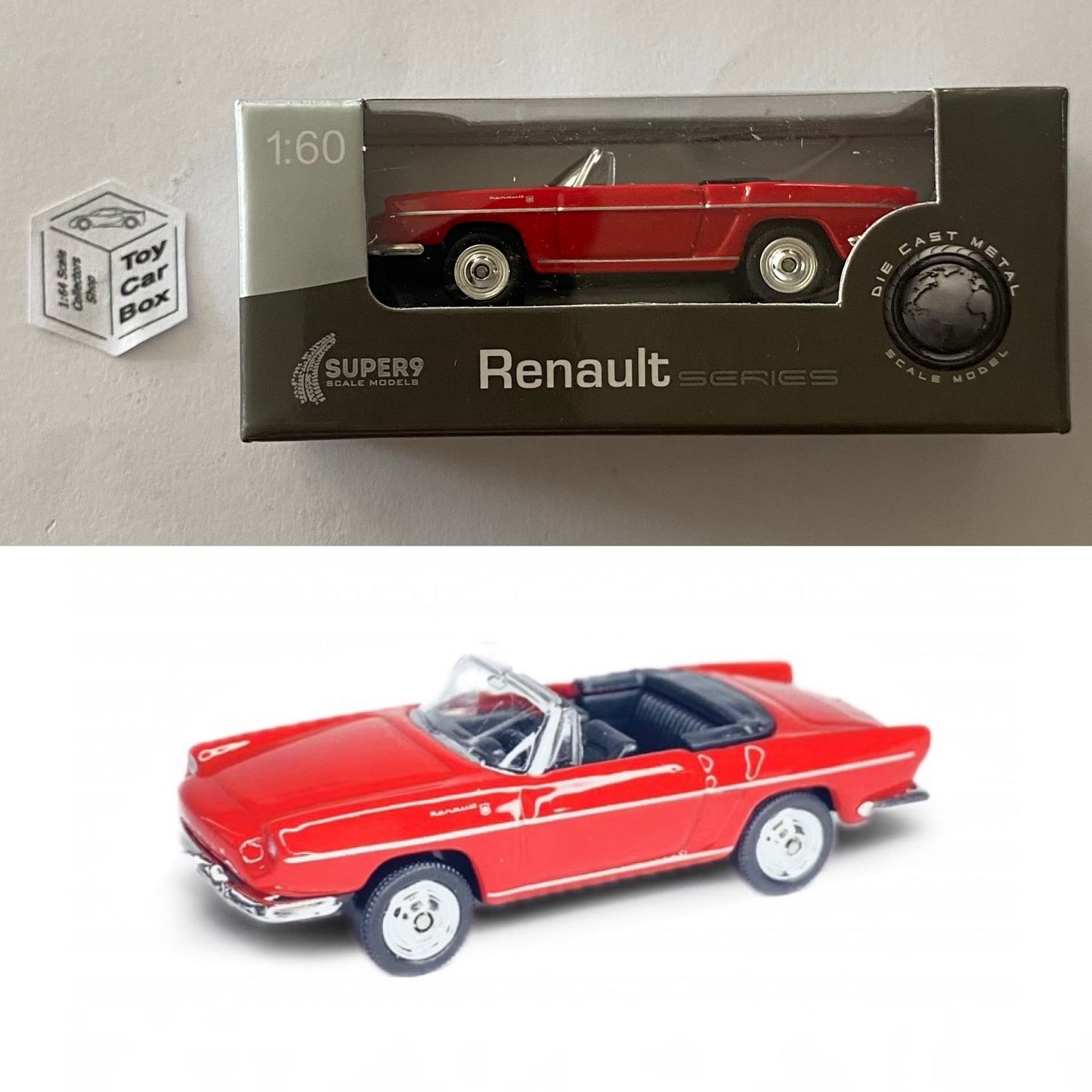 WELLY 1:60-64 - Renault Caravelle (Red #52451 - Boxed - See Notes) E01g