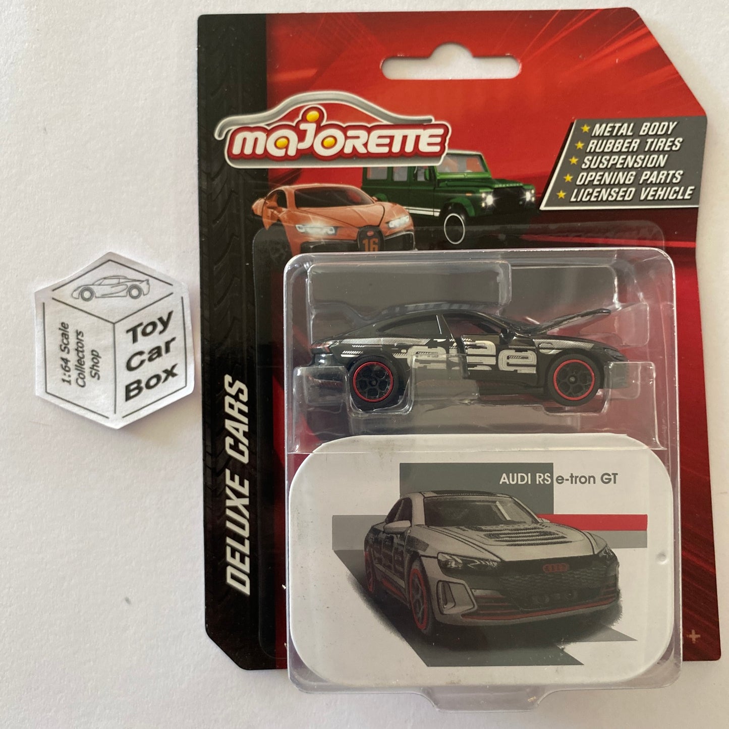 MAJORETTE Audi RS e-tron GT (Black - Deluxe with Metal Tin) 1/64* H79