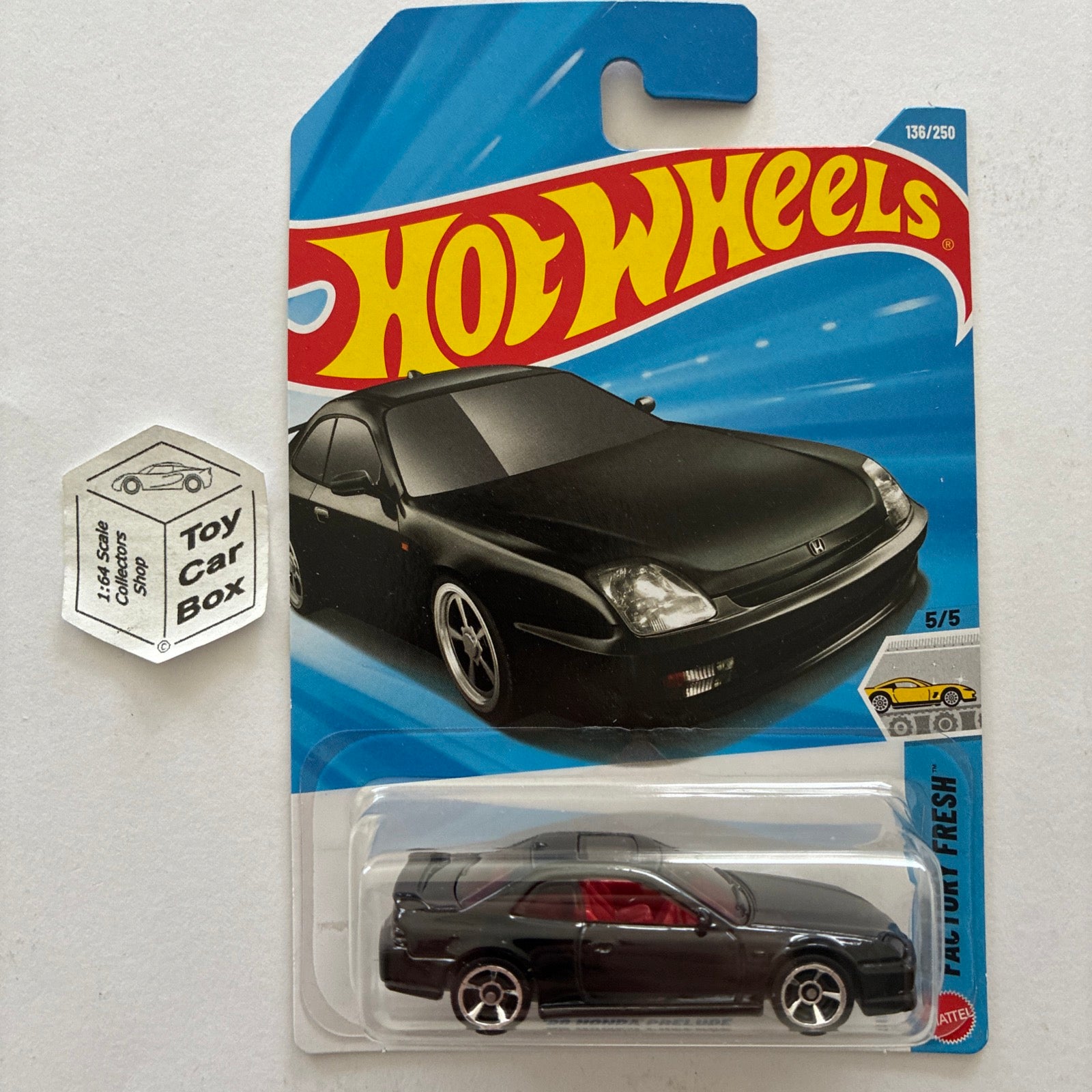 2026 HOT WHEELS #136 - '98 Honda Prelude (Black #5 Factory Fresh