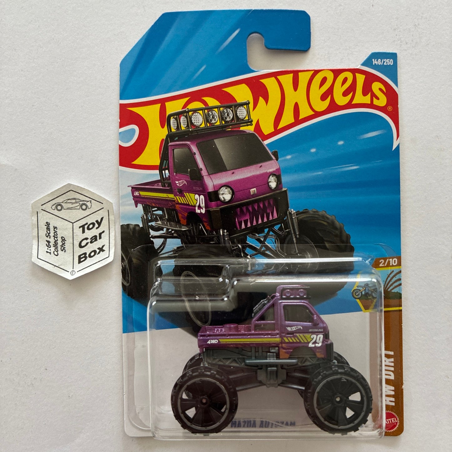 2026 HOT WHEELS #146 - Mazda Autozam Pickup (Purple #2 HW Dirt - Long Card) B64