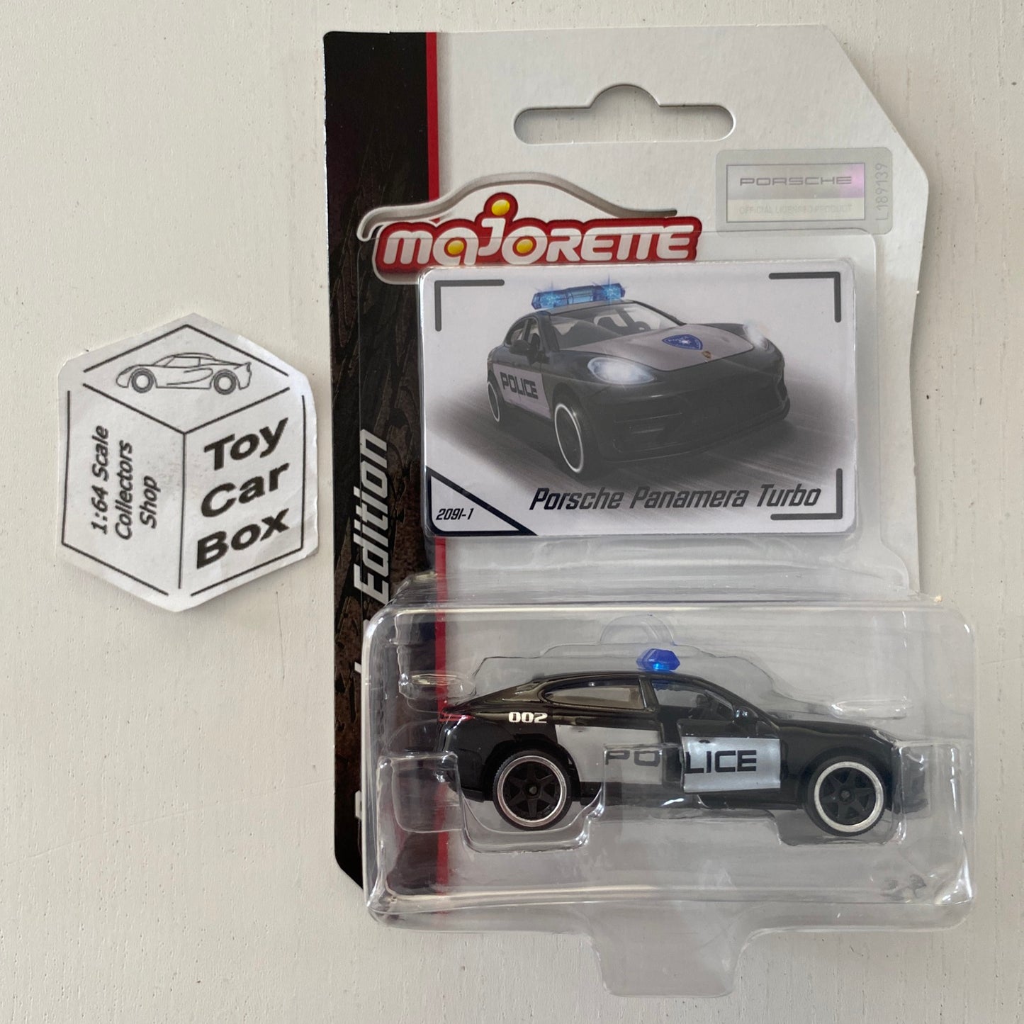 MAJORETTE Porsche Panamera Turbo (1/64* Premium Edition - Police Car) D72
