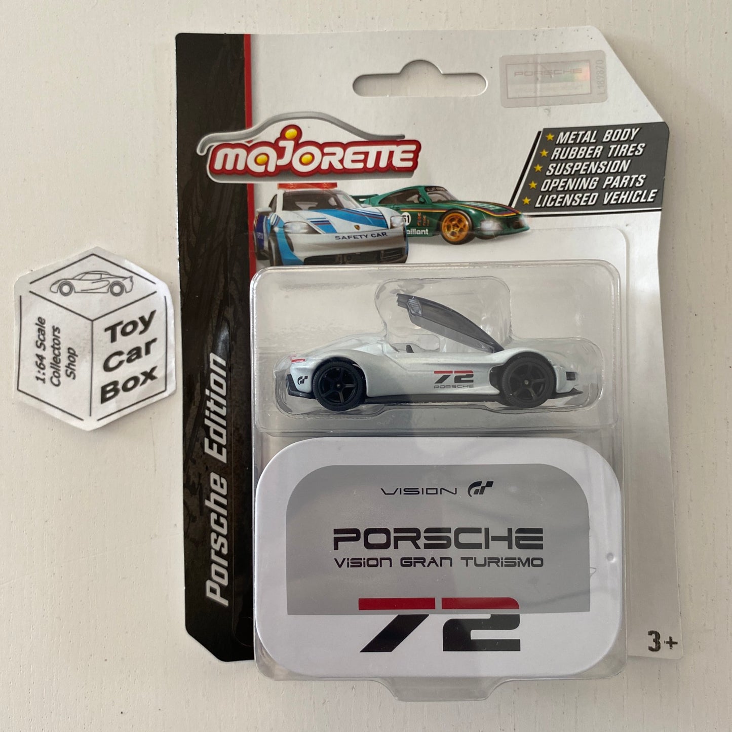 MAJORETTE Porsche Vision Gran Turismo (1/64* Deluxe - Collectors Tin) H13
