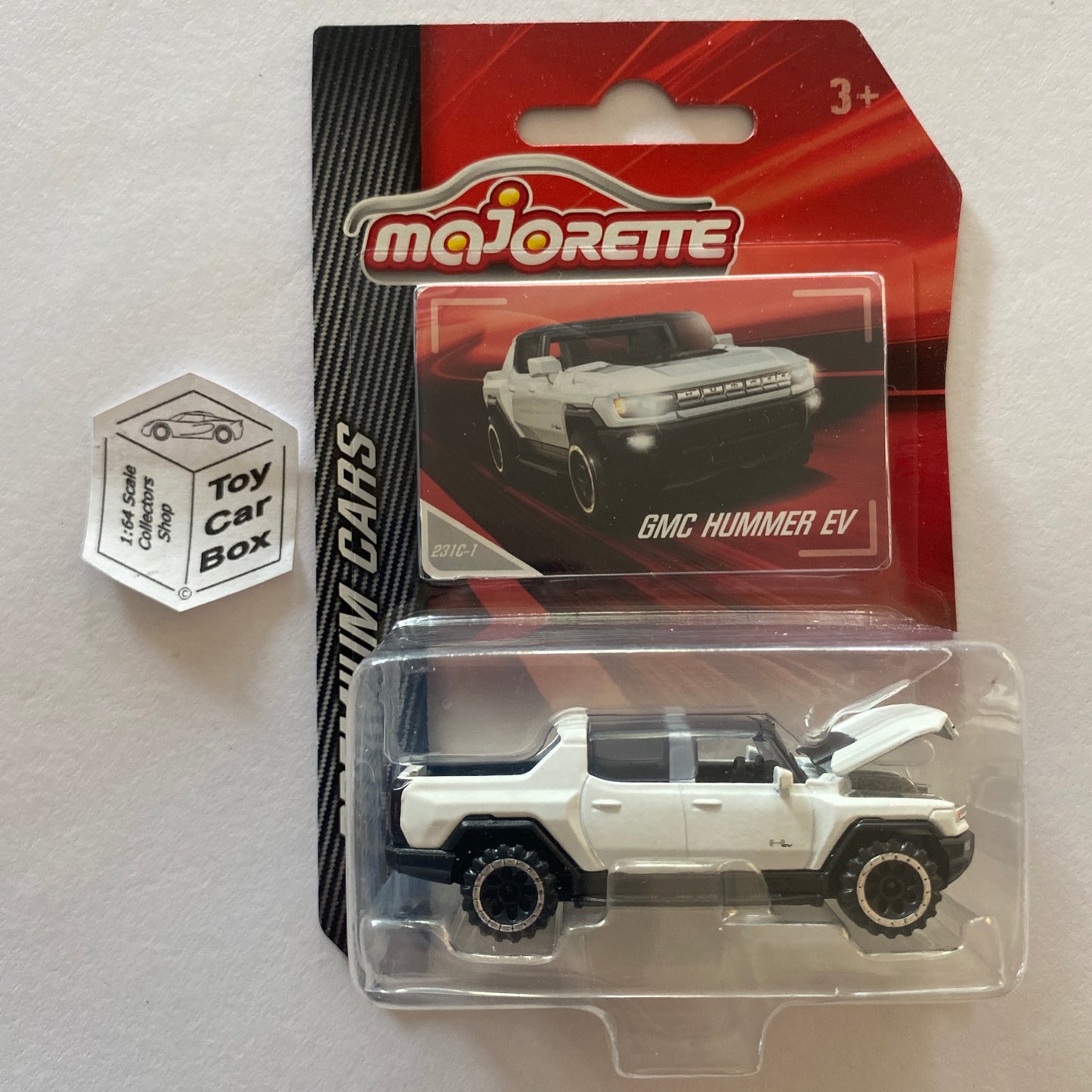 MAJORETTE GMC Hummer EV (White - Premium Cars - Opening Hood) 1/64* - D72