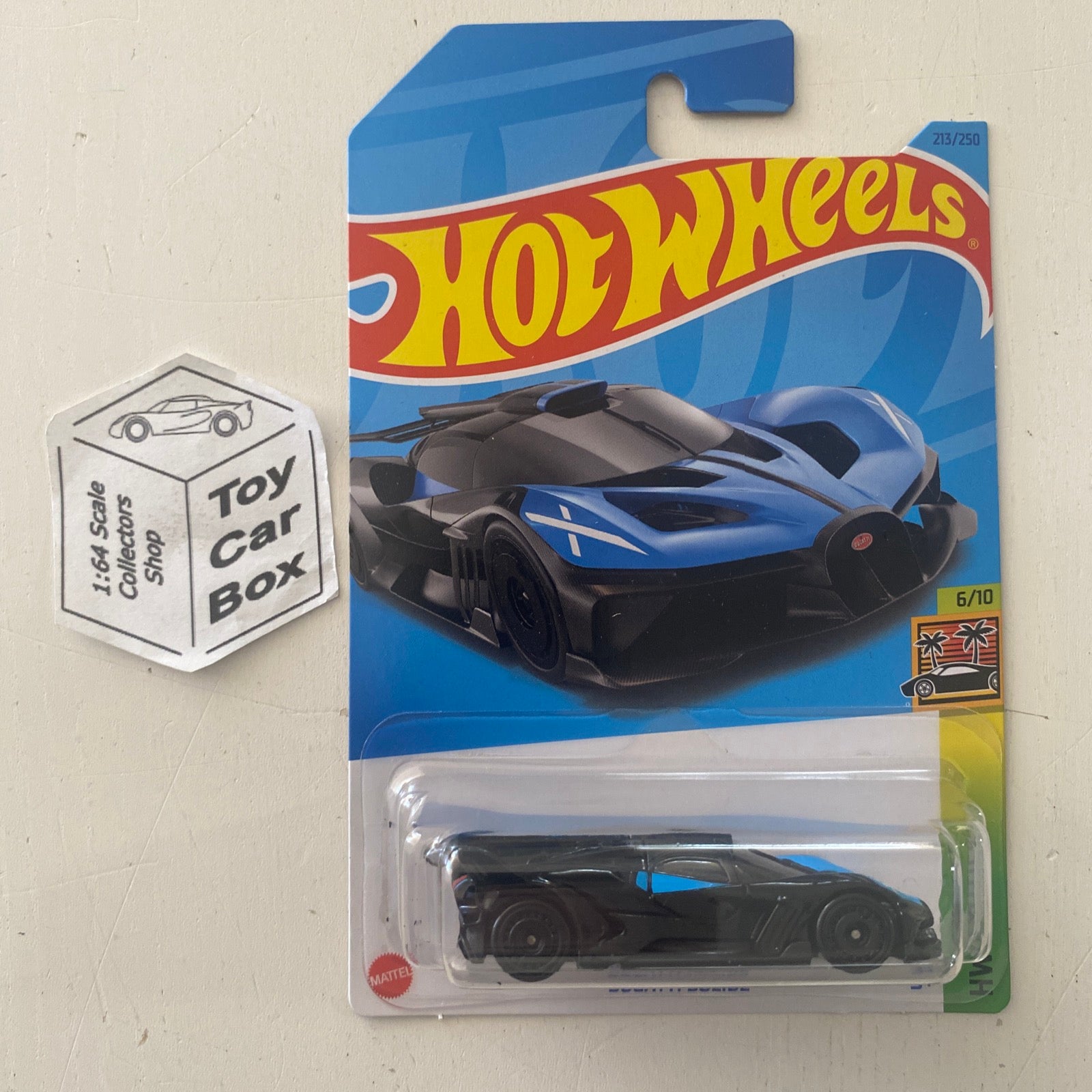 2023 HOT WHEELS #213 - Bugatti Bolide (Blue #6 HW Exotics - Long