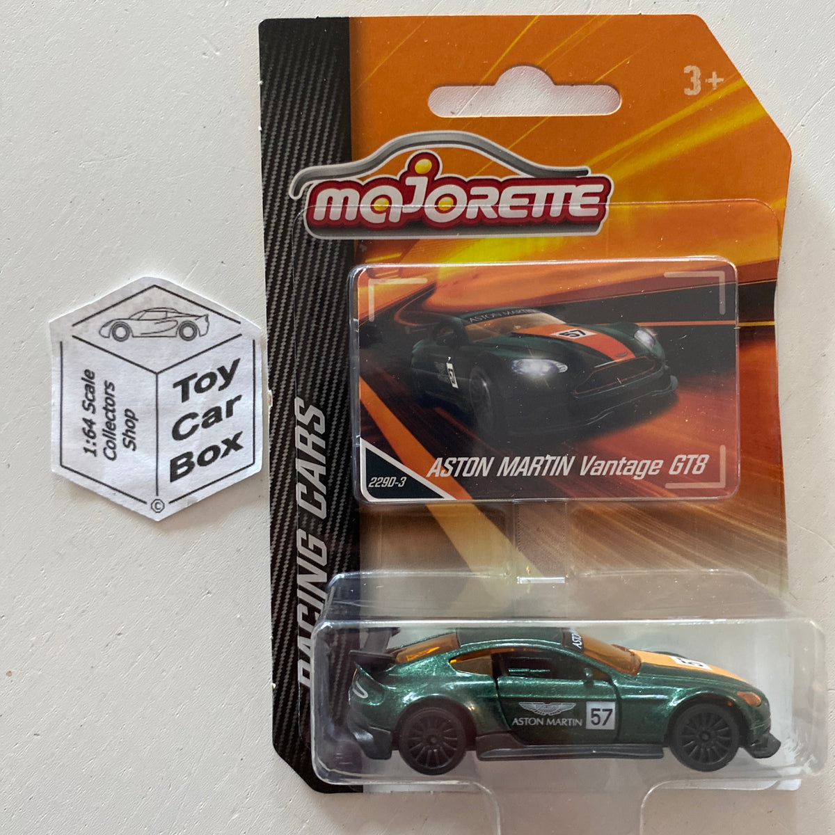 MAJORETTE Aston Martin Vantage GT8 (Racing Cars - Opening Doors) 1/64 Scale* D72