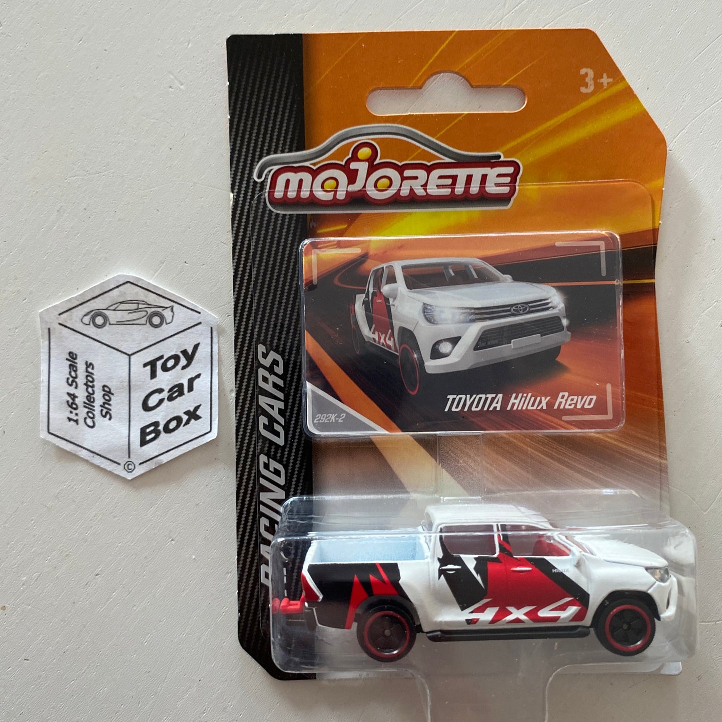 MAJORETTE Toyota Hilux Revo (Racing Cars - White) 1/64 Scale* - D72