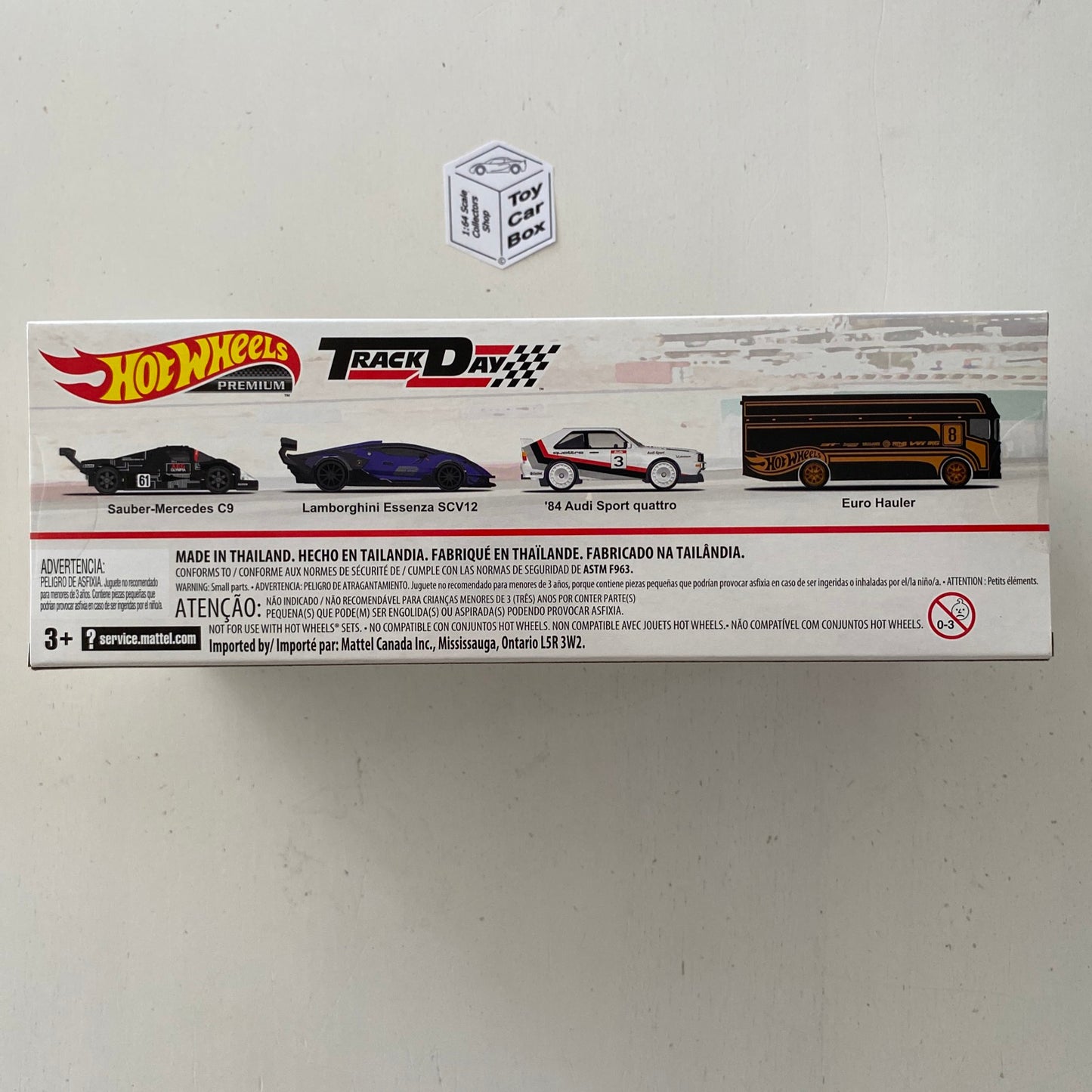 SALE - 2023 HOT WHEELS Premium Track Day Set (Sauber C9, Essenza & Audi & Hauler) CD98