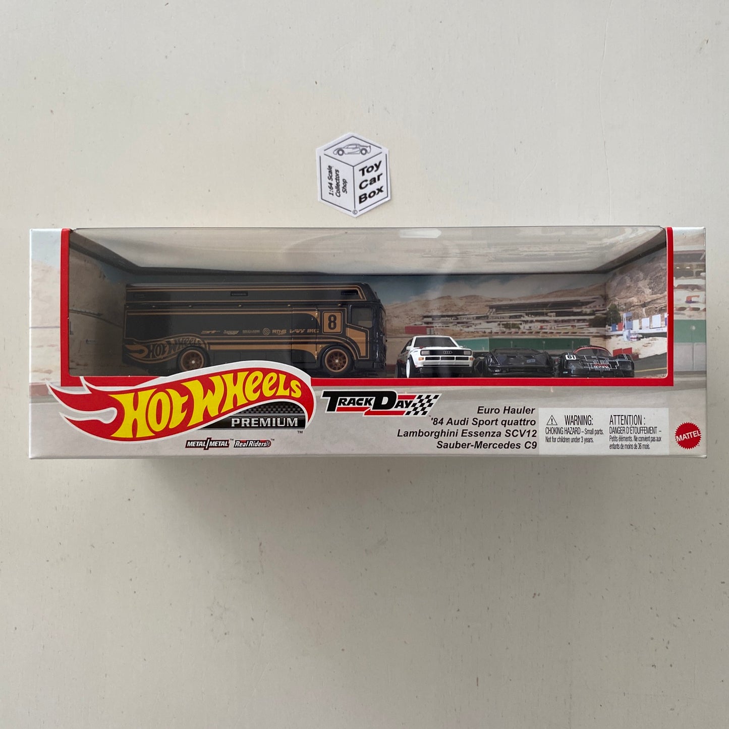 SALE - 2023 HOT WHEELS Premium Track Day Set (Sauber C9, Essenza & Audi & Hauler) CD98