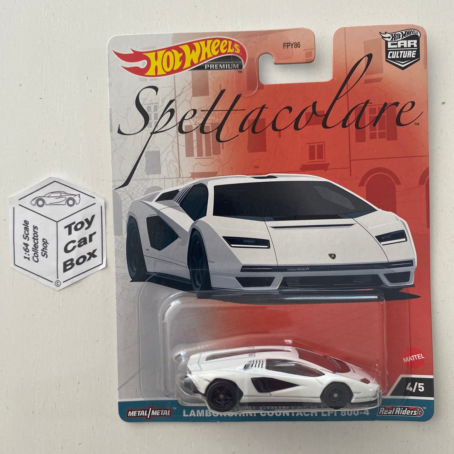 2023 HOT WHEELS Car Culture - Lamborghini Countach LPI 800-4 (Spettacolare) H57g