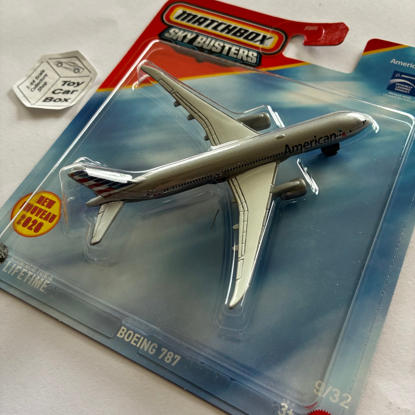 2026 MATCHBOX Sky Busters #9 - Boeing 787 (American Airlines - New Casting) D35