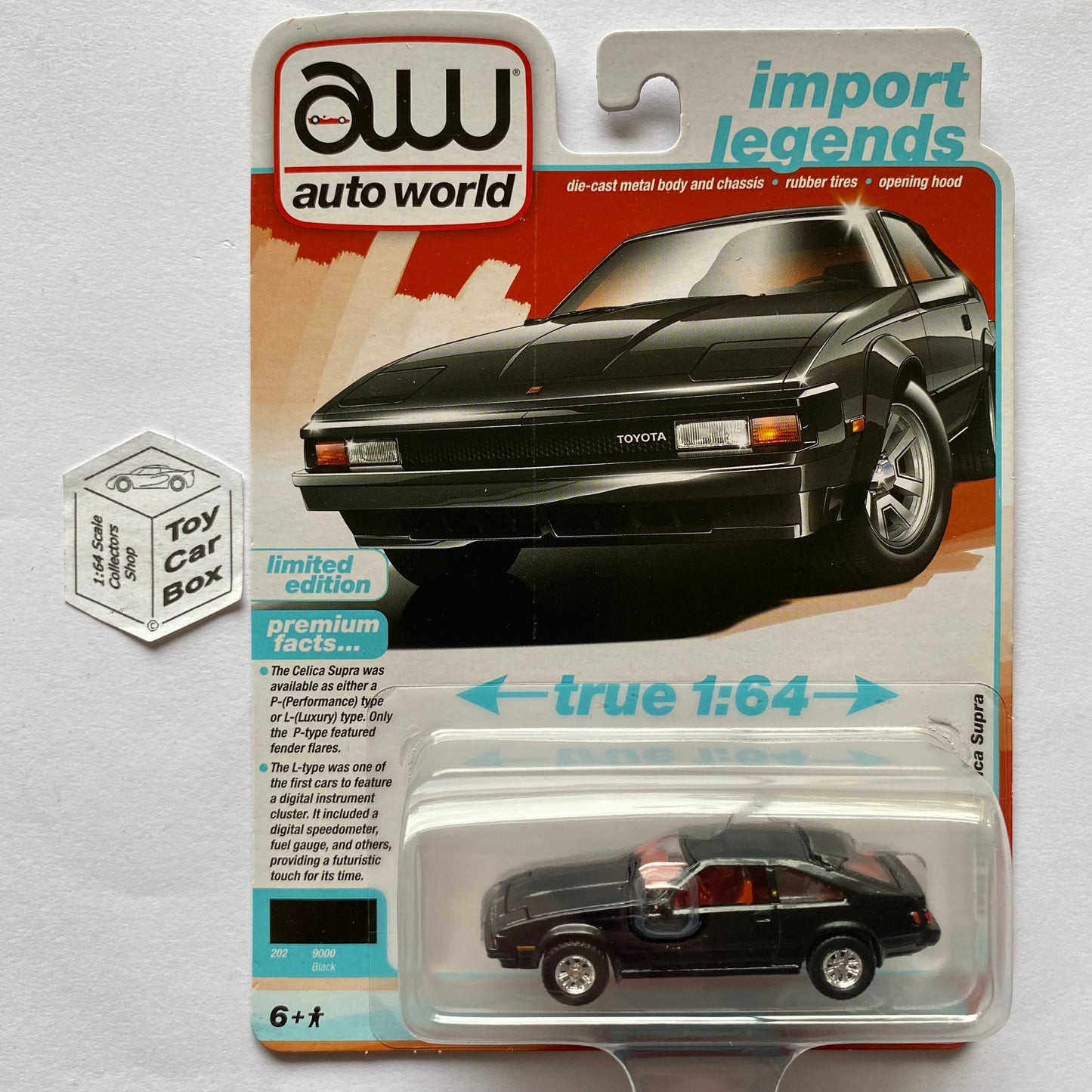 2024 AUTO WORLD - 1983 Toyota Celica Supra (Black - Release 2 Version A) K17g