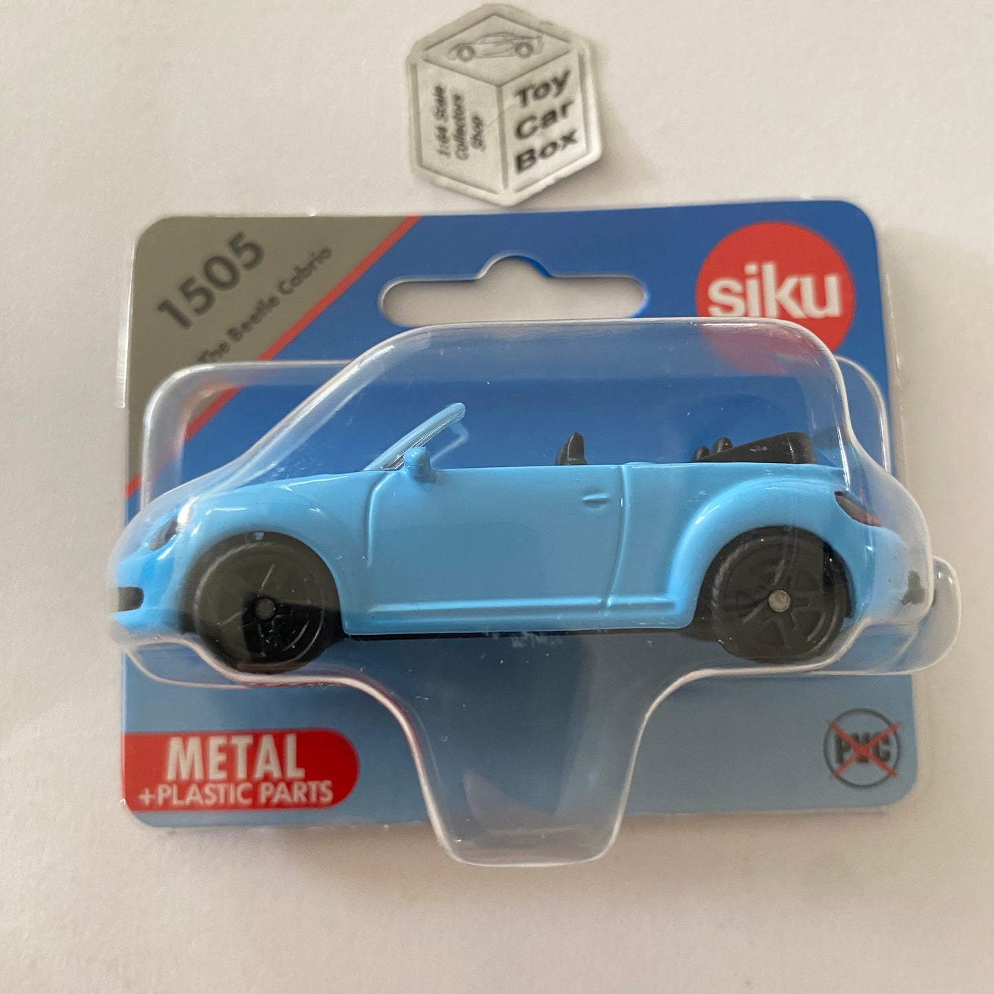 SIKU #1505 - Volkswagen VW Beetle (A5) Convertible (Blue - 3” Scale Model) D79