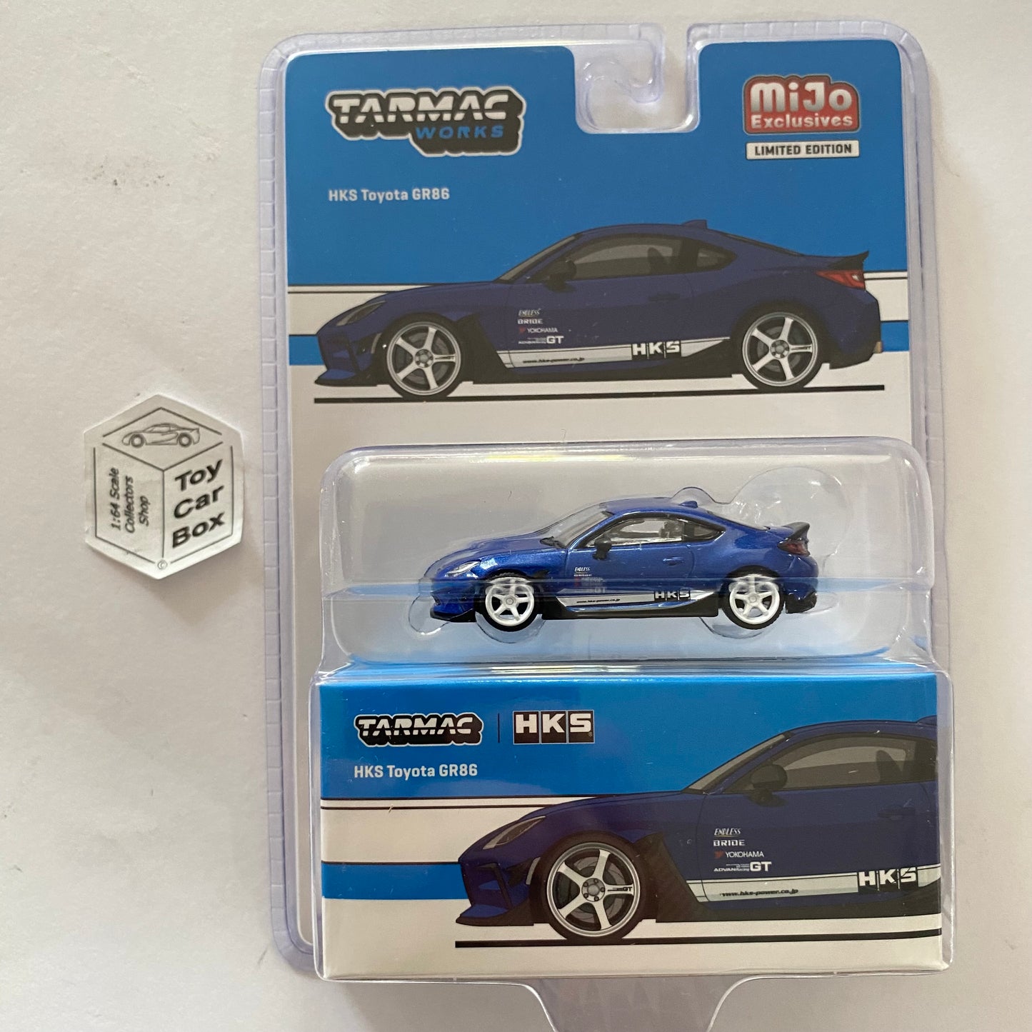 TARMAC - HKS Toyota GR86 (Blue - 1/64 - T64G-038-BL - Mijo Limited Edition) R57g