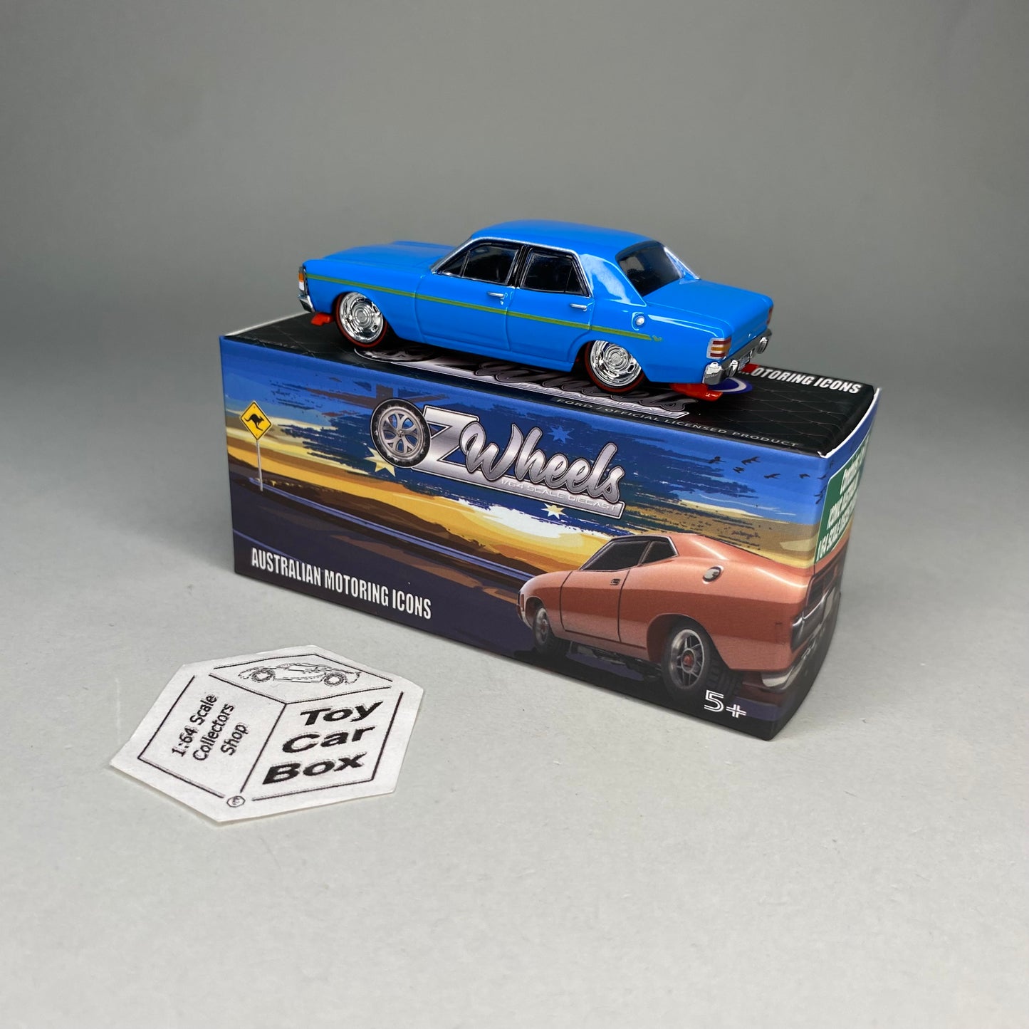 OZ WHEELS Red Bellies - Ford Falcon XW GTHO Sedan (Blue FSD Chase - 1:64*) F55