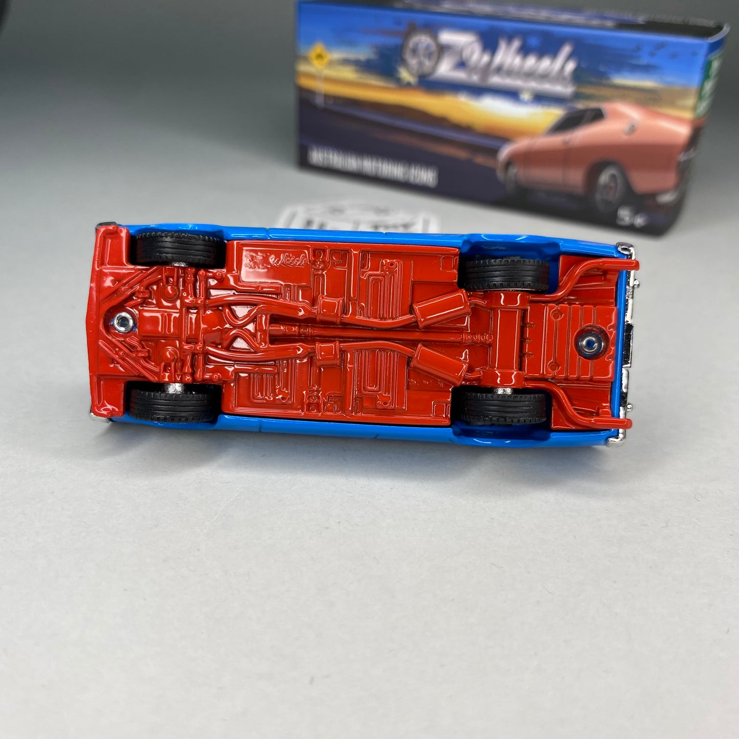 OZ WHEELS Red Bellies - Ford Falcon XW GTHO Sedan (Blue FSD Chase - 1:64*) F55