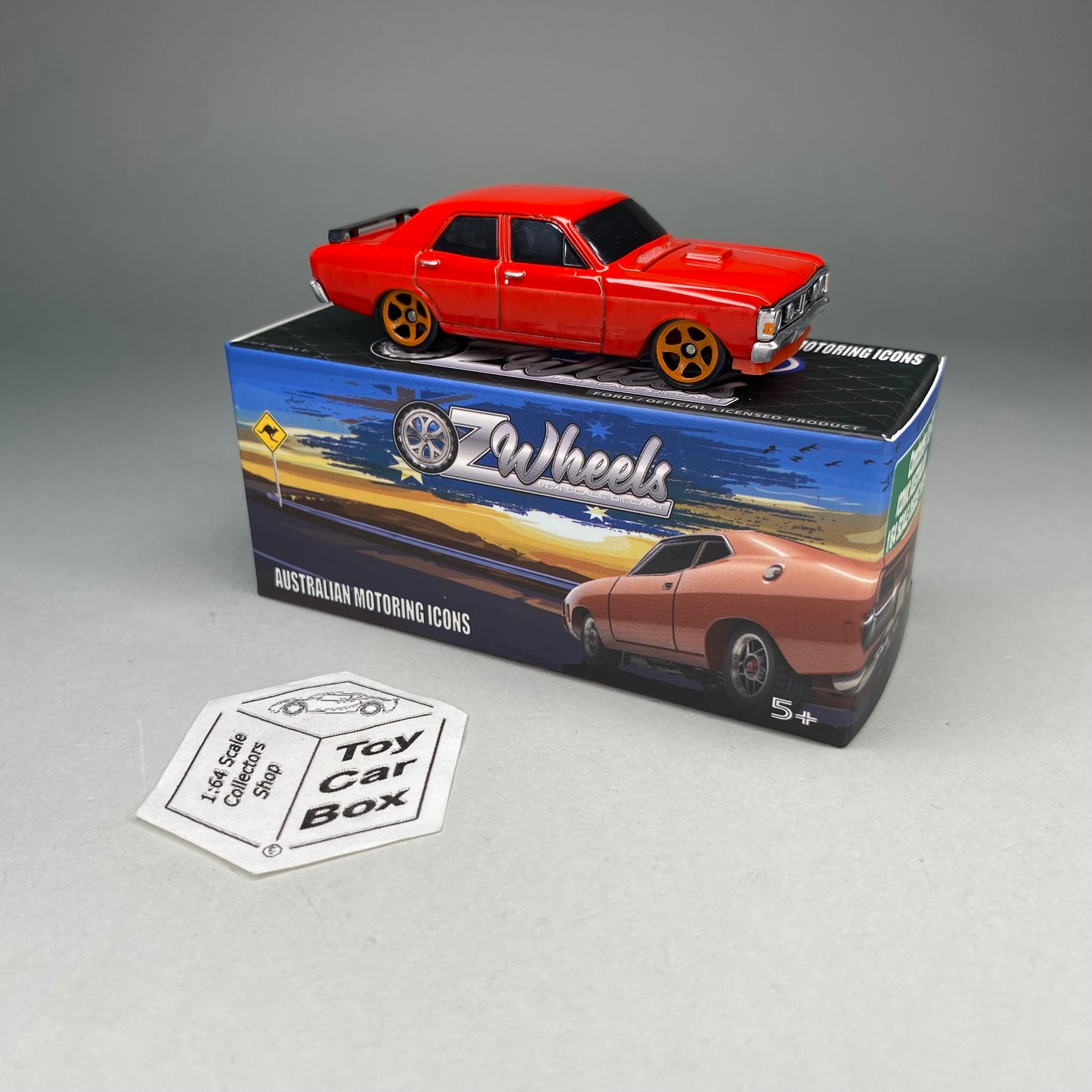 OZ WHEELS Red Bellies - Ford Falcon XY GTHO Sedan (Red - 1:64* Clutch 1) F55
