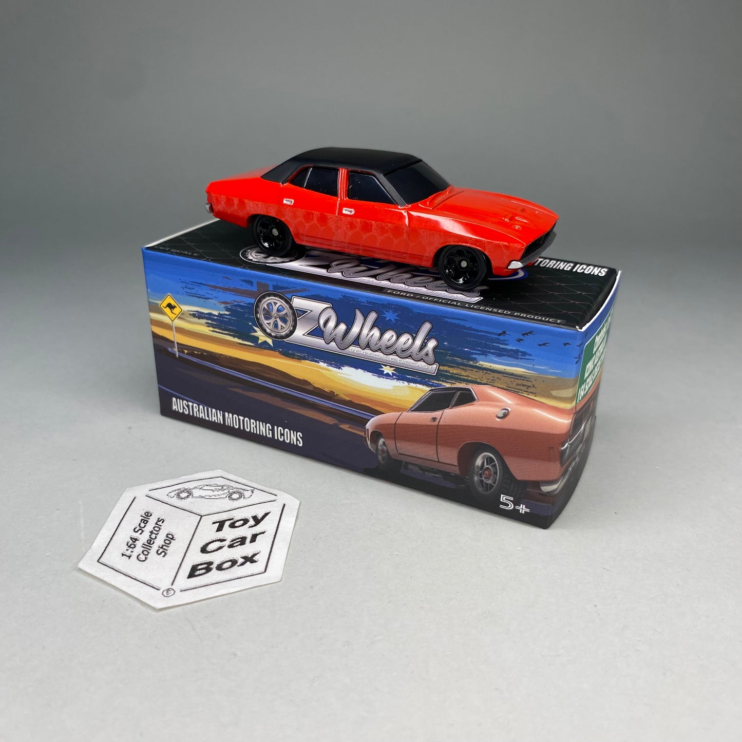 OZ WHEELS Red Bellies - Ford Falcon XB Sedan (Red & Black - 1:64* Clutch 1) F55