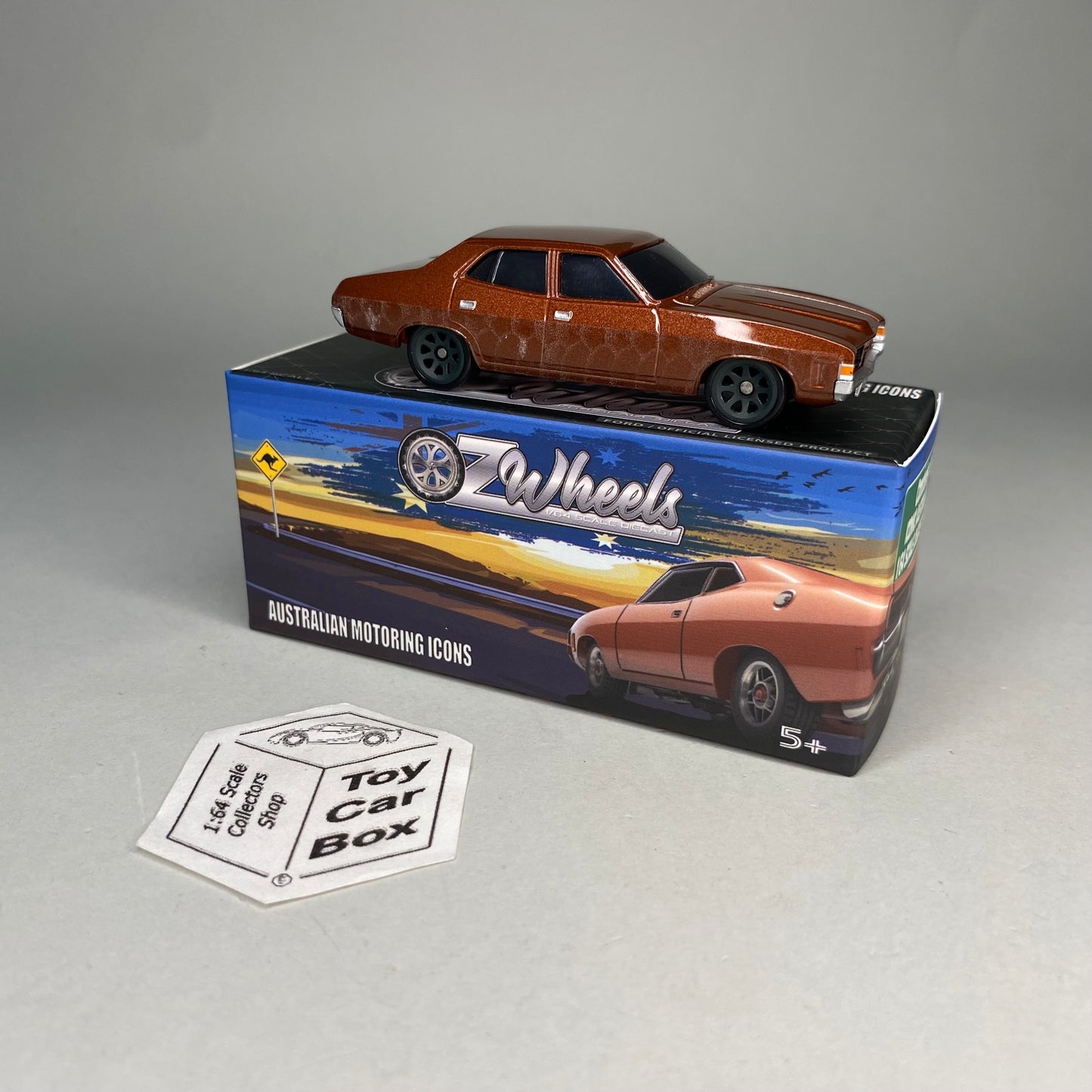 OZ WHEELS Red Bellies - Ford Falcon XA Sedan (Brown - 1:64* Clutch 1) F55