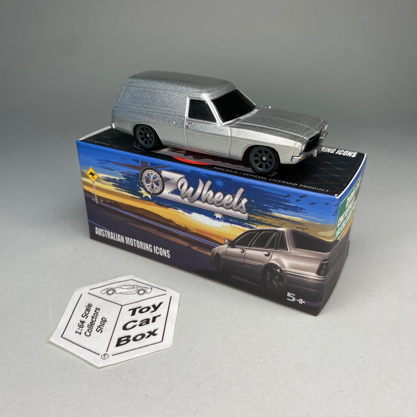 OZ WHEELS Red Bellies - Holden HQ Sandman Van (Silver - 1:64* Clutch 1) F55