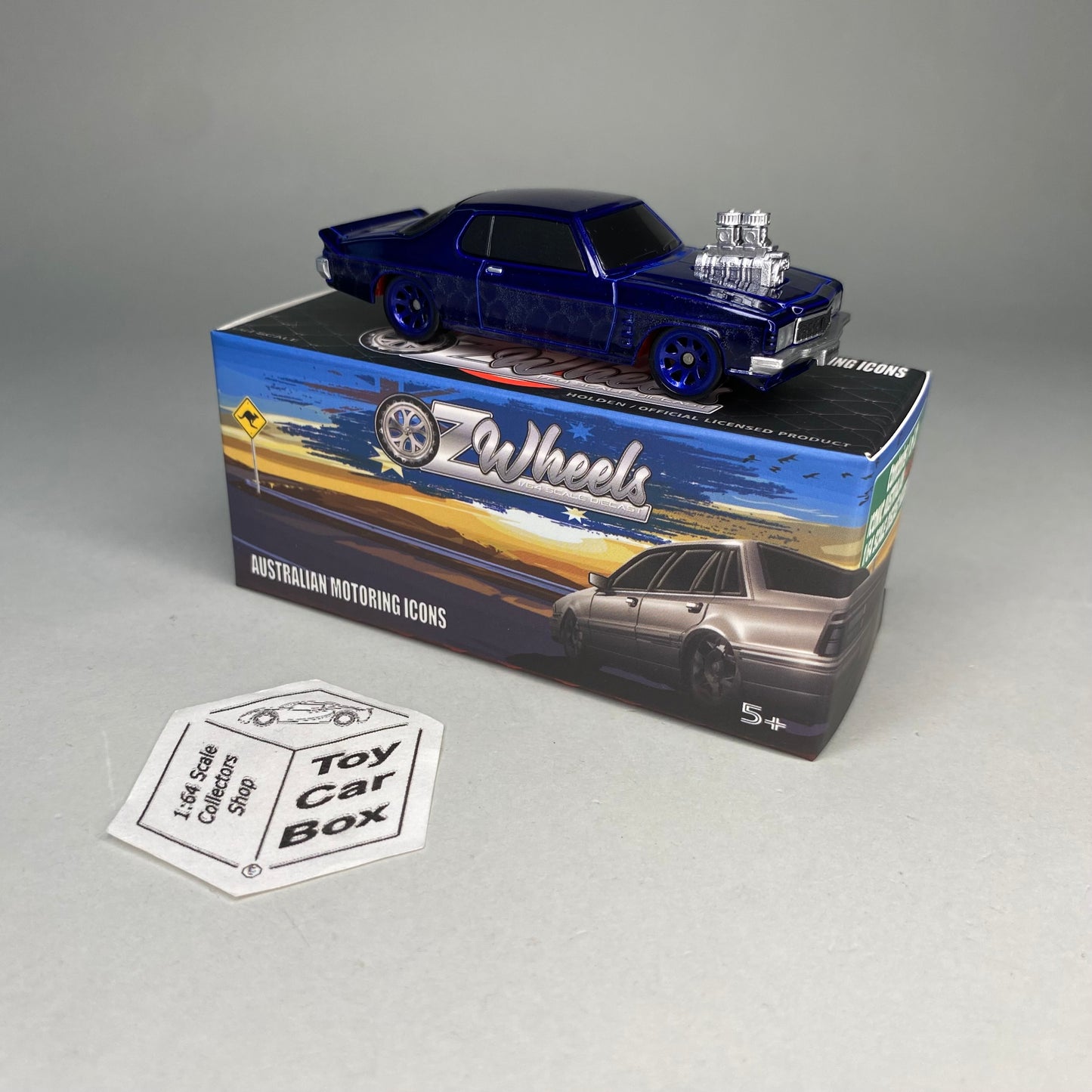 OZ WHEELS Red Bellies - Holden HX LE Coupe (Dark Blue - 1:64* Clutch 1) F55