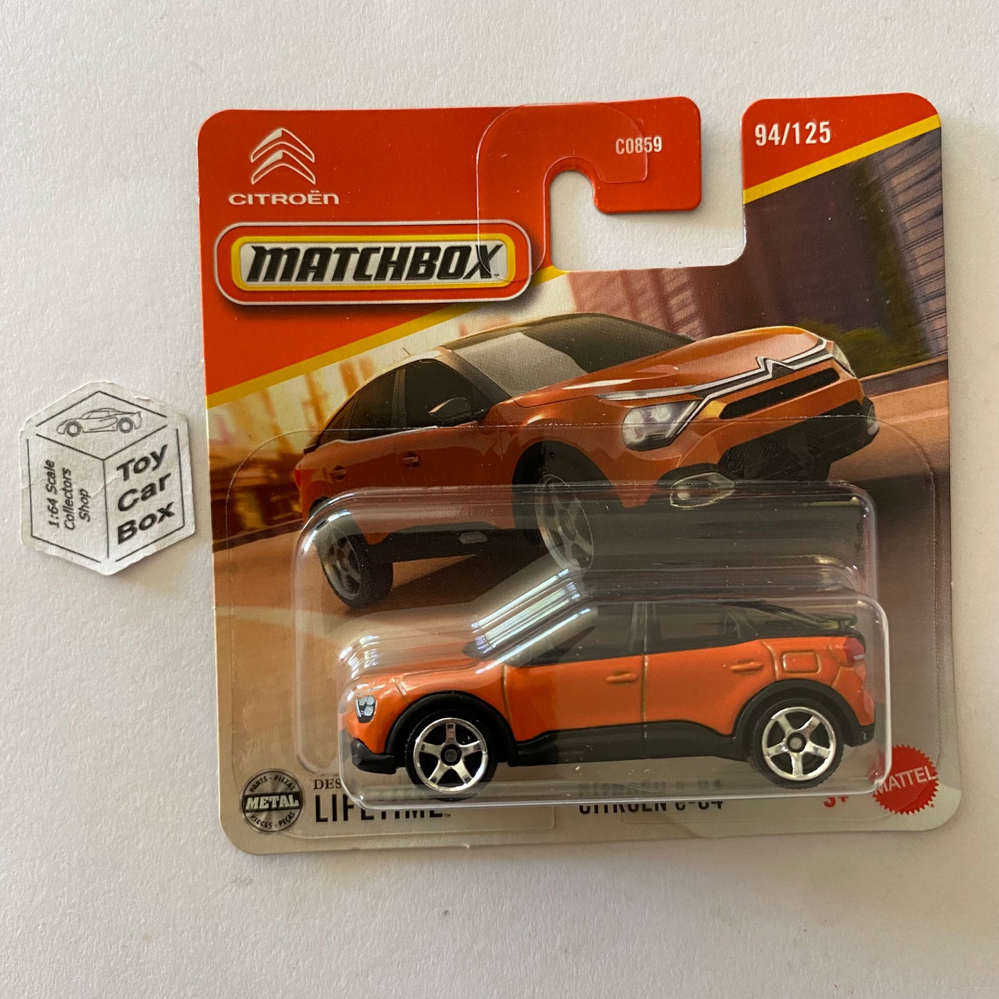 2025 MATCHBOX #94 - Citroen e-C4 (Orange - Short Card) B04g