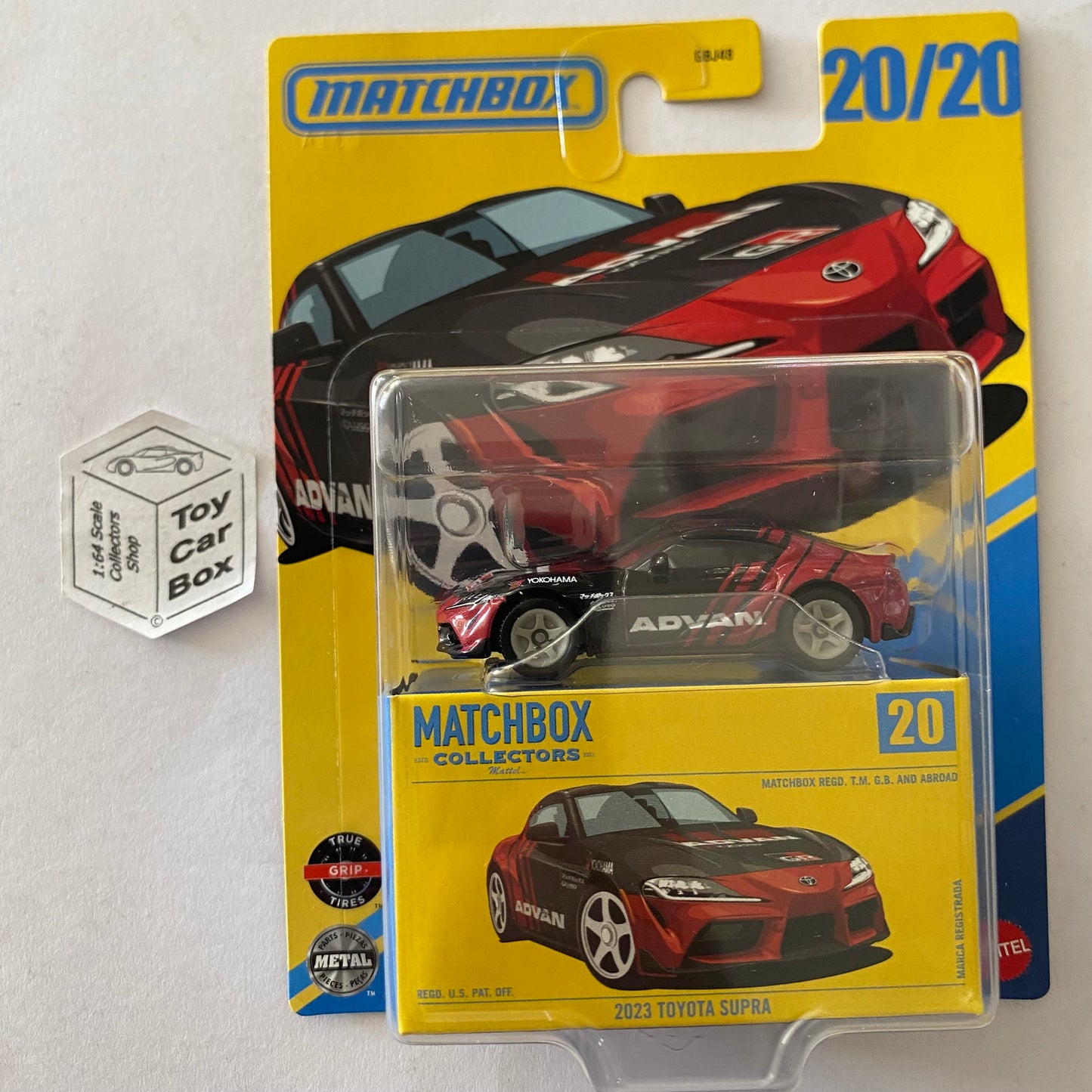 2025 MATCHBOX Collectors #20 - Toyota GR Supra (Premium - Red/Black Advan) H50