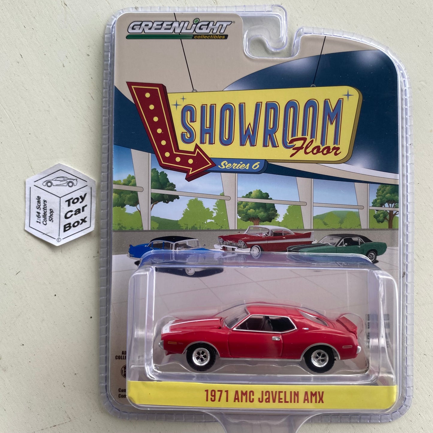 GREENLIGHT - 1971 AMC Javelin AMX (Red - Showroom Floor Series 6) I80g