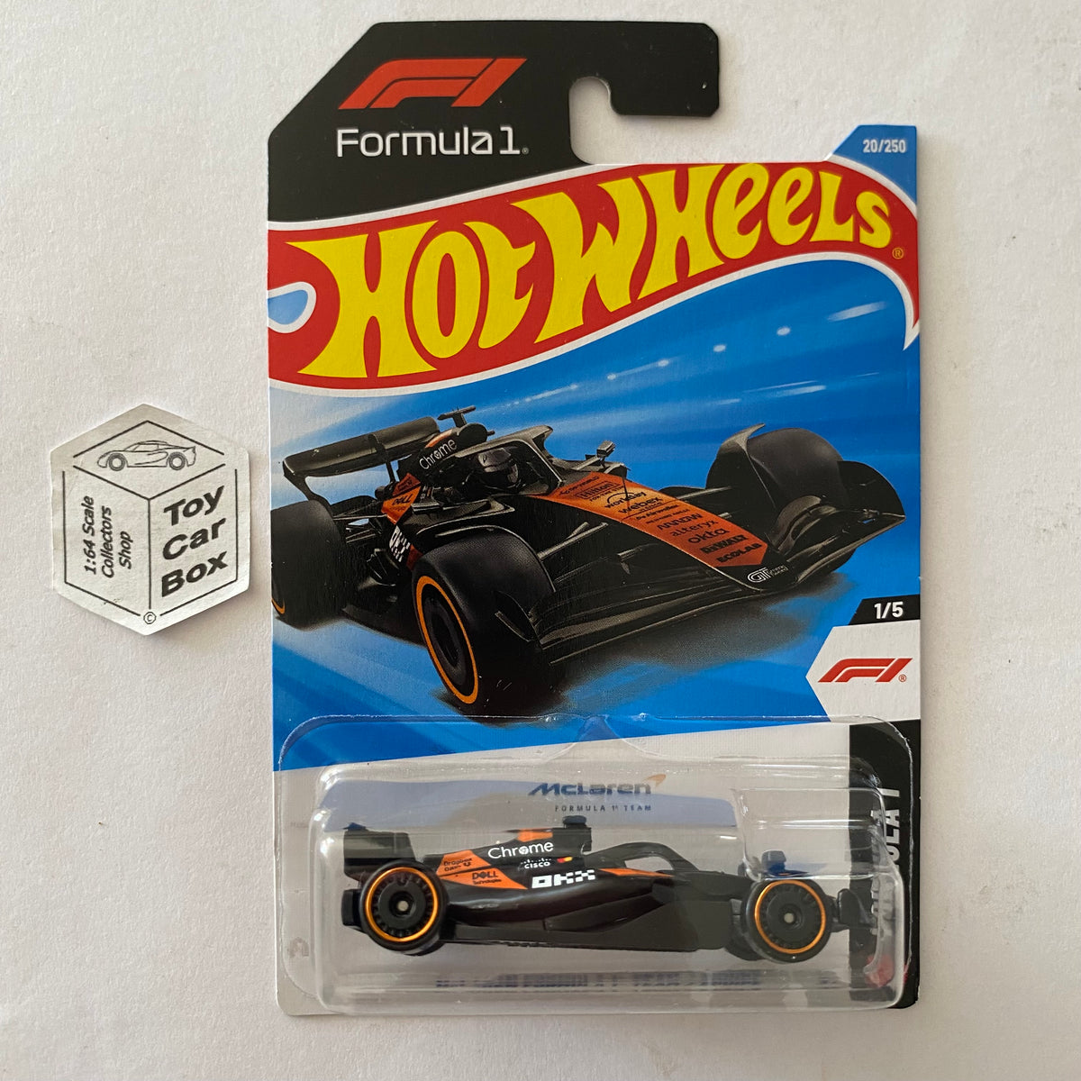 2026 HOT WHEELS #20 - Mclaren F1 Team (#1 Formula 1 - Long Card) A44