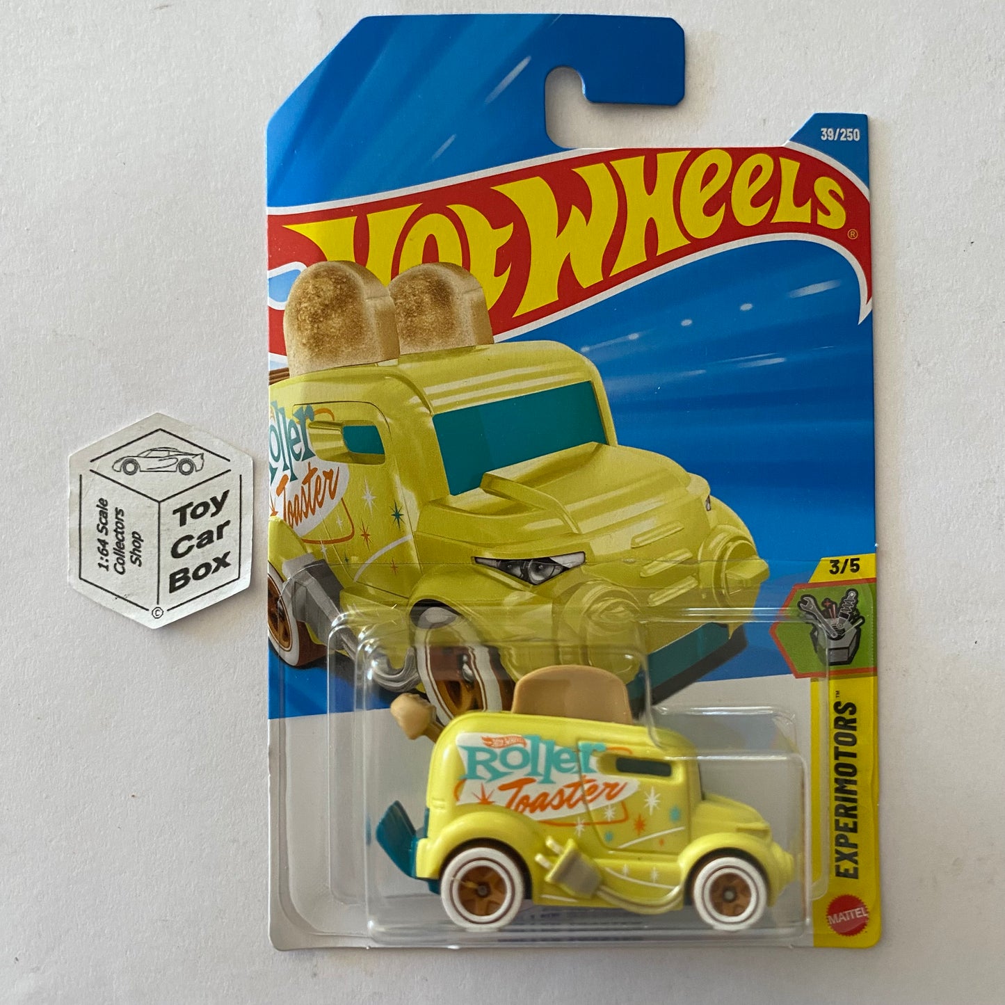 2026 HOT WHEELS #39 - Roller Toaster (Yellow #3 Experimotors - Long Card) A80