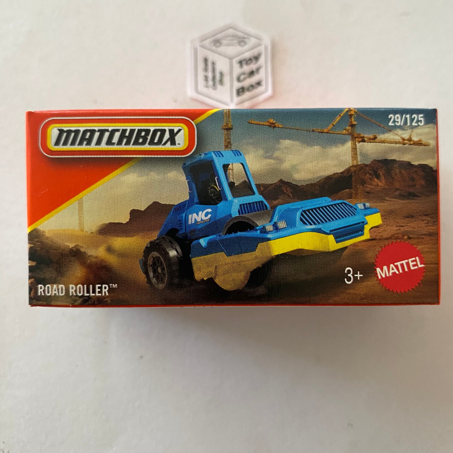 2026 MATCHBOX #29 - MBX Road Roller (Blue 'INC' - Power Grab) C50