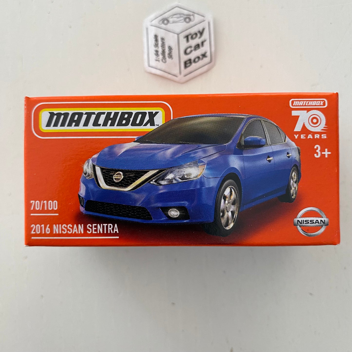 2023 MATCHBOX Power Grab #70- 2016 Nissan Sentra/Pulsar (Blue - New Casting) C29g