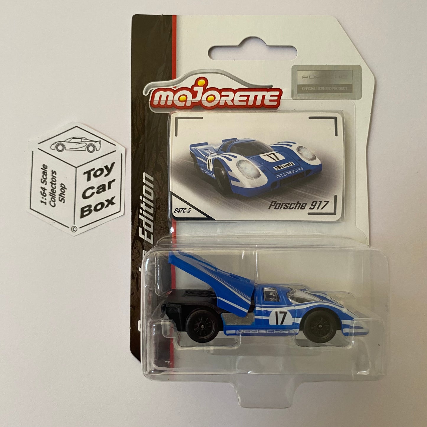 MAJORETTE Porsche 917 (1/64* Premium Edition - Blue - Opening Rear) C69