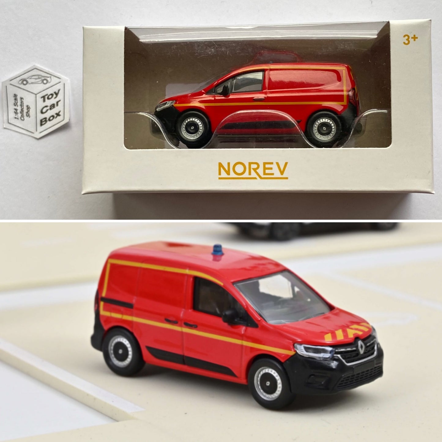 NOREV - Renault Kangoo - 2023 (Pompiers - 1:64 Scale MiniJet - Boxed) F03g