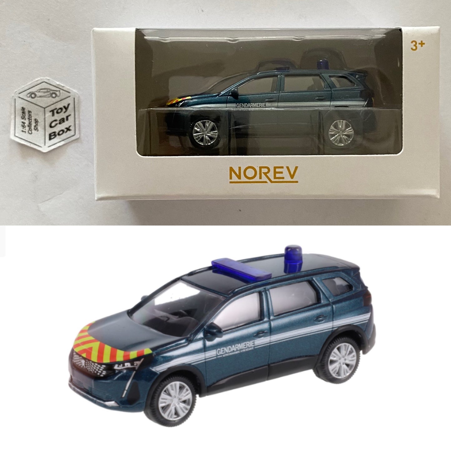 NOREV - Peugeot 5008 (Gendamerie Police Car - 1:64 Scale - MiniJet Boxed) E83g