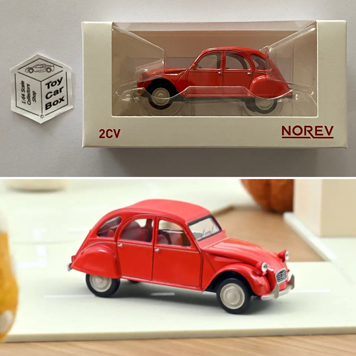 NOREV 1:43 Scale* - Citroen 2CV (Red - Boxed Jet Car) N38