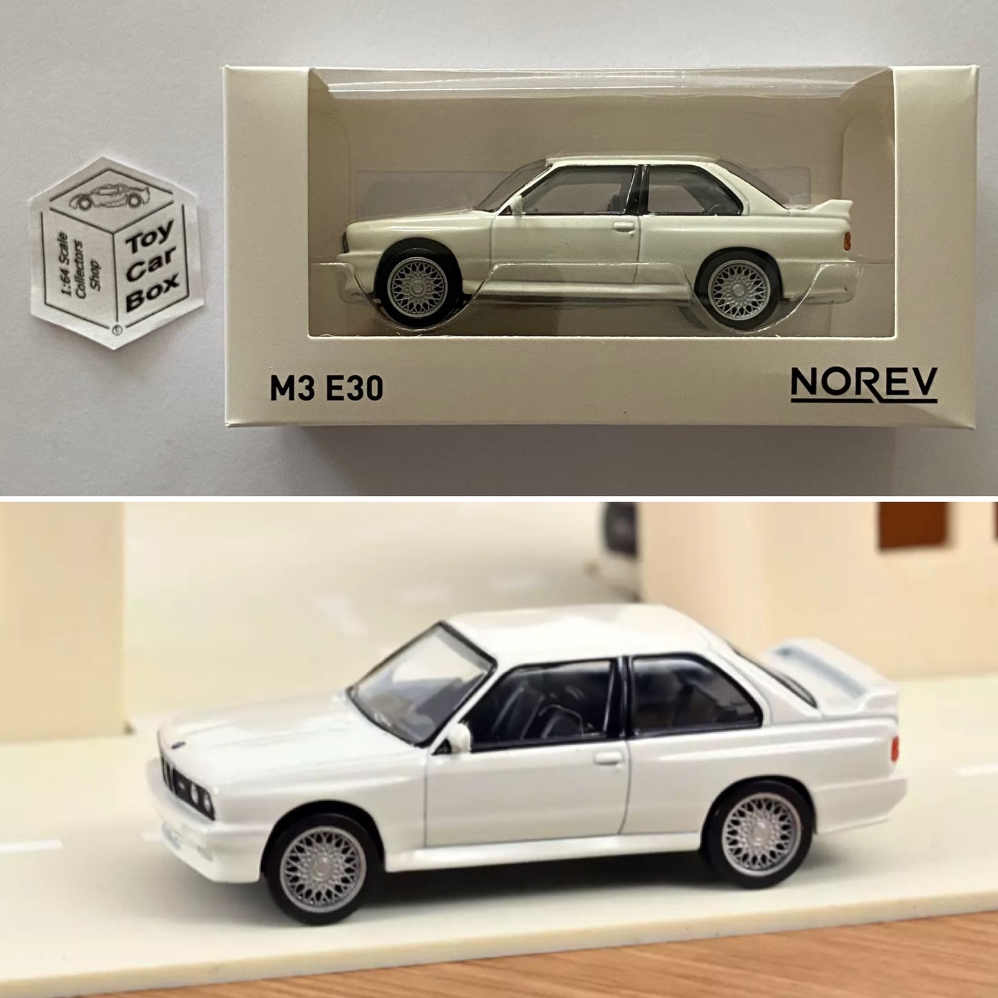NOREV 1:43 Scale* - BMW M3 E30 (White - Boxed Jet Car - Box Not Perfect) N38