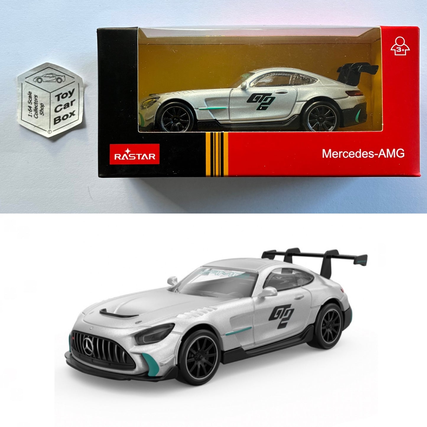 RASTAR 1/43 - Mercedes-Benz GT2 (Silver - Unopened Boxed) D55g