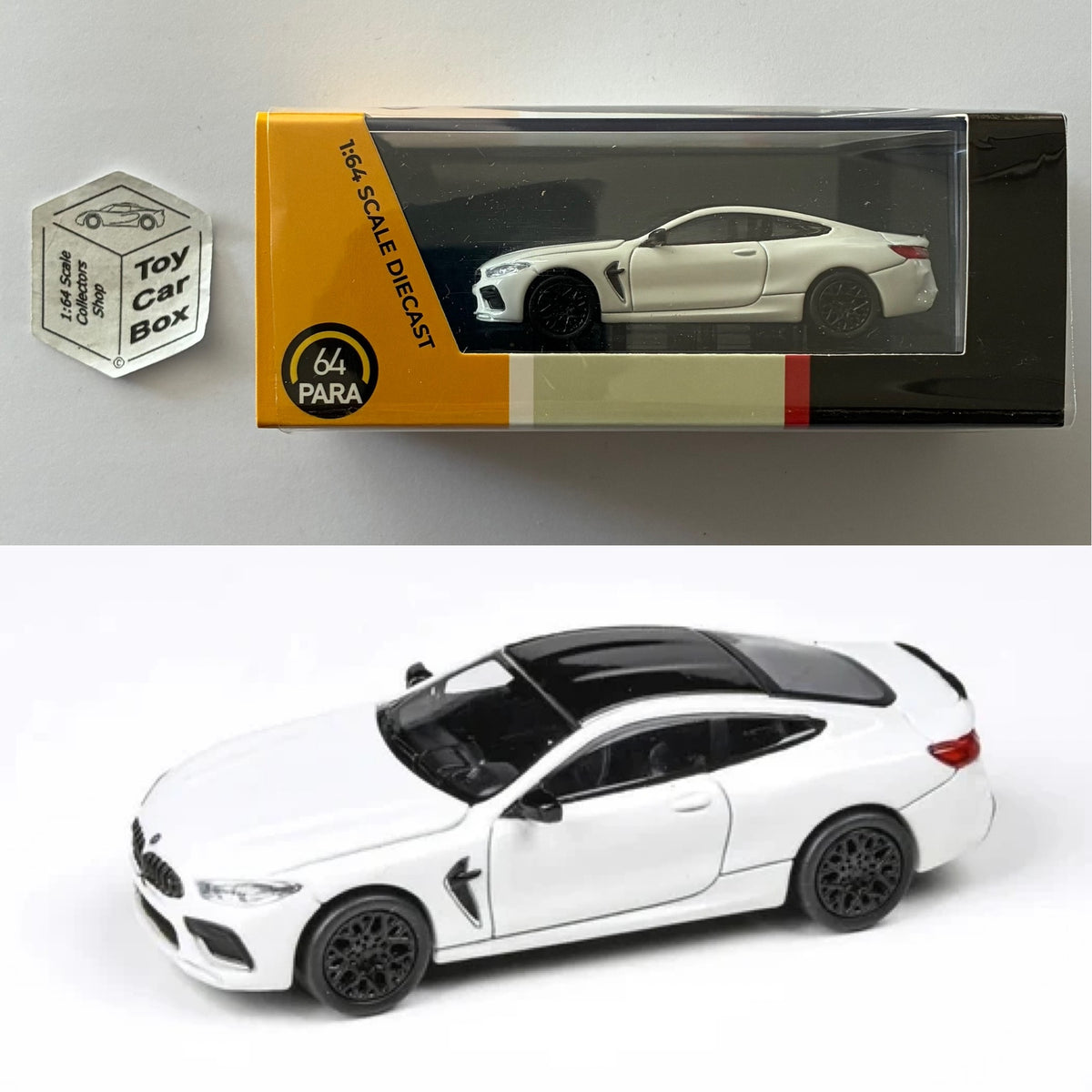 PARA64 - BMW M8 Coupe (Alpine White - 1/64 Scale) P50g