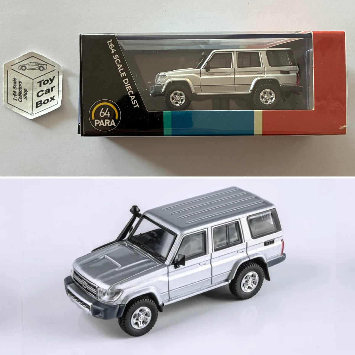 PARA64 - 2014 Toyota Land Cruiser 76 (Silver Pearl - 1/64 Scale - Boxed) P50g