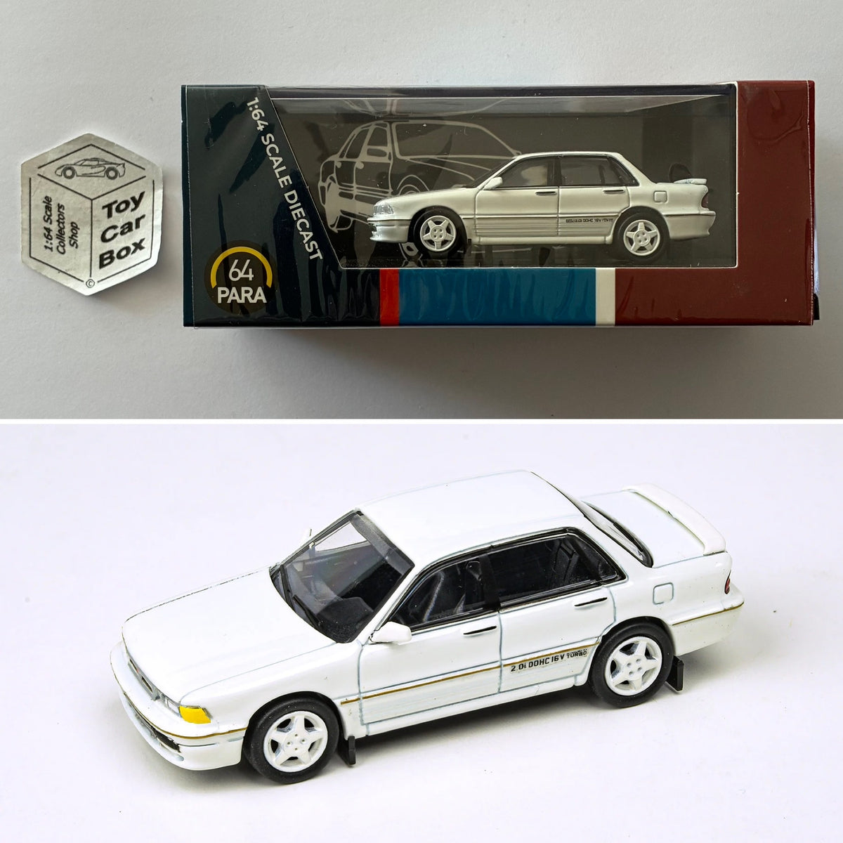 PARA64 - Mitsubishi Galant VR-4 (Sophia White - 1/64 Scale) P50g
