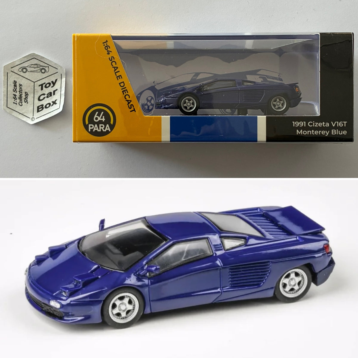 PARA64 - 1991 Cizeta V16T (Monterey Blue - 1/64 Scale) P50g
