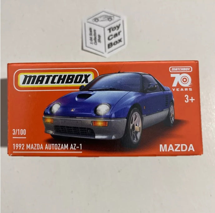 2023 MATCHBOX #3 - 1992 Mazda Autozam AZ-1 (Blue - Power Grab ) Z0