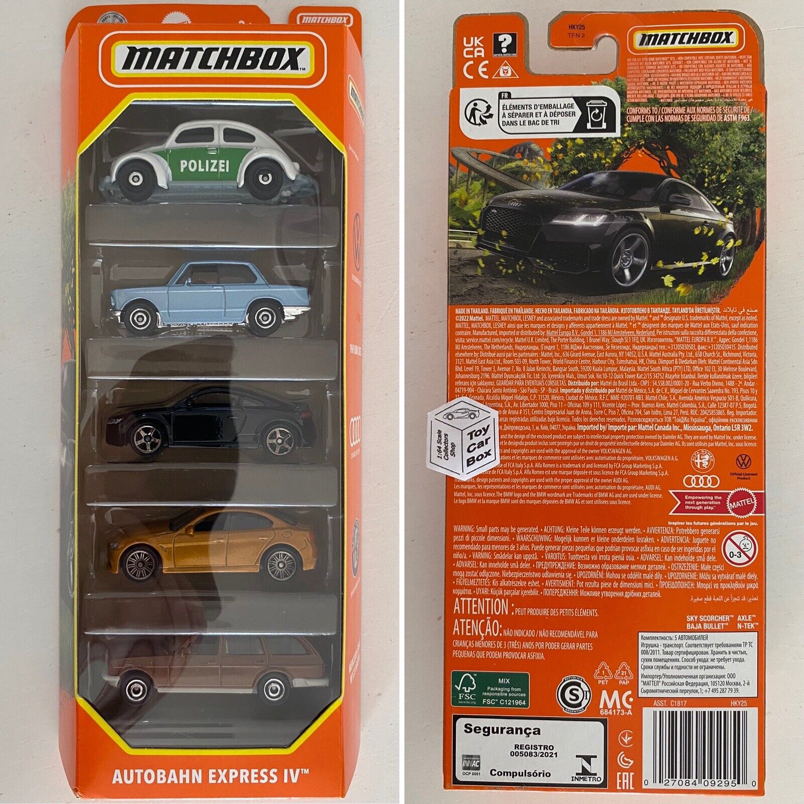 Matchbox 5 car sales pack