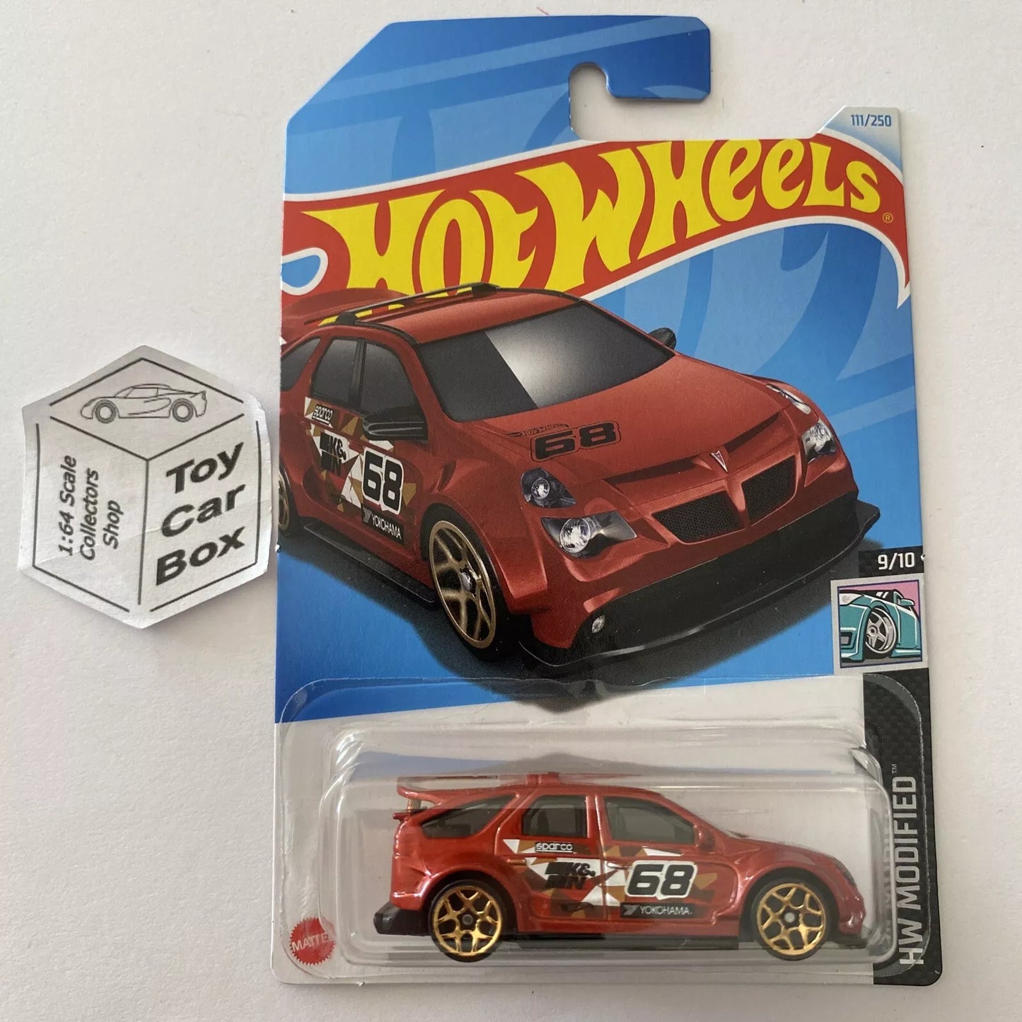 2024 HOT WHEELS #111 - Pontiac Aztek Custom (Red #9 Modified - Long Card) A80