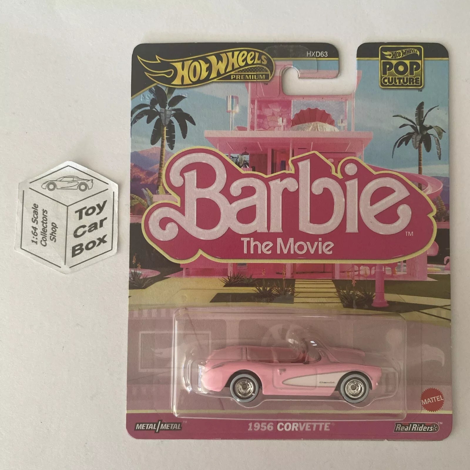 2025 HOT WHEELS Pop Culture 1956 Corvette Barbie The Movie (Premium) G04