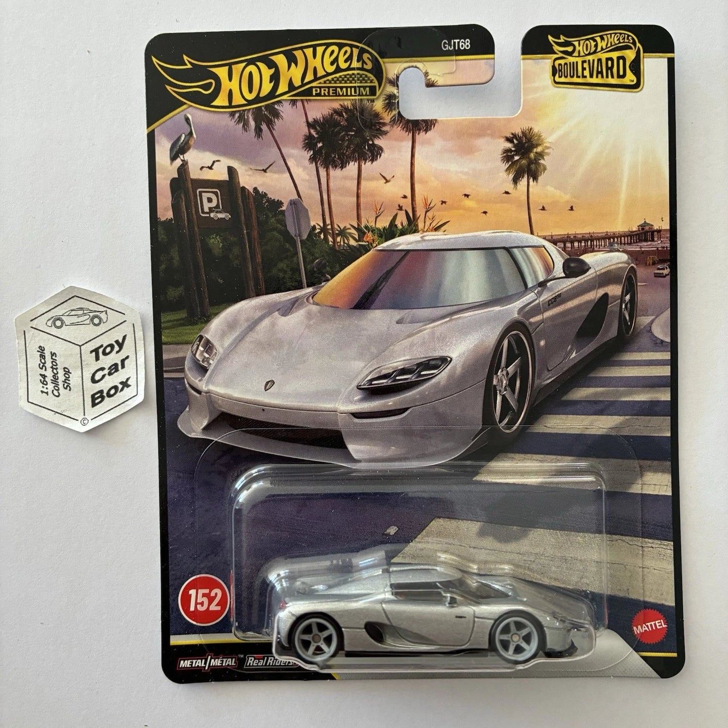 2026 HOT WHEELS Boulevard #152 - Koenigsegg CC850 (Silver - Premium) G04
